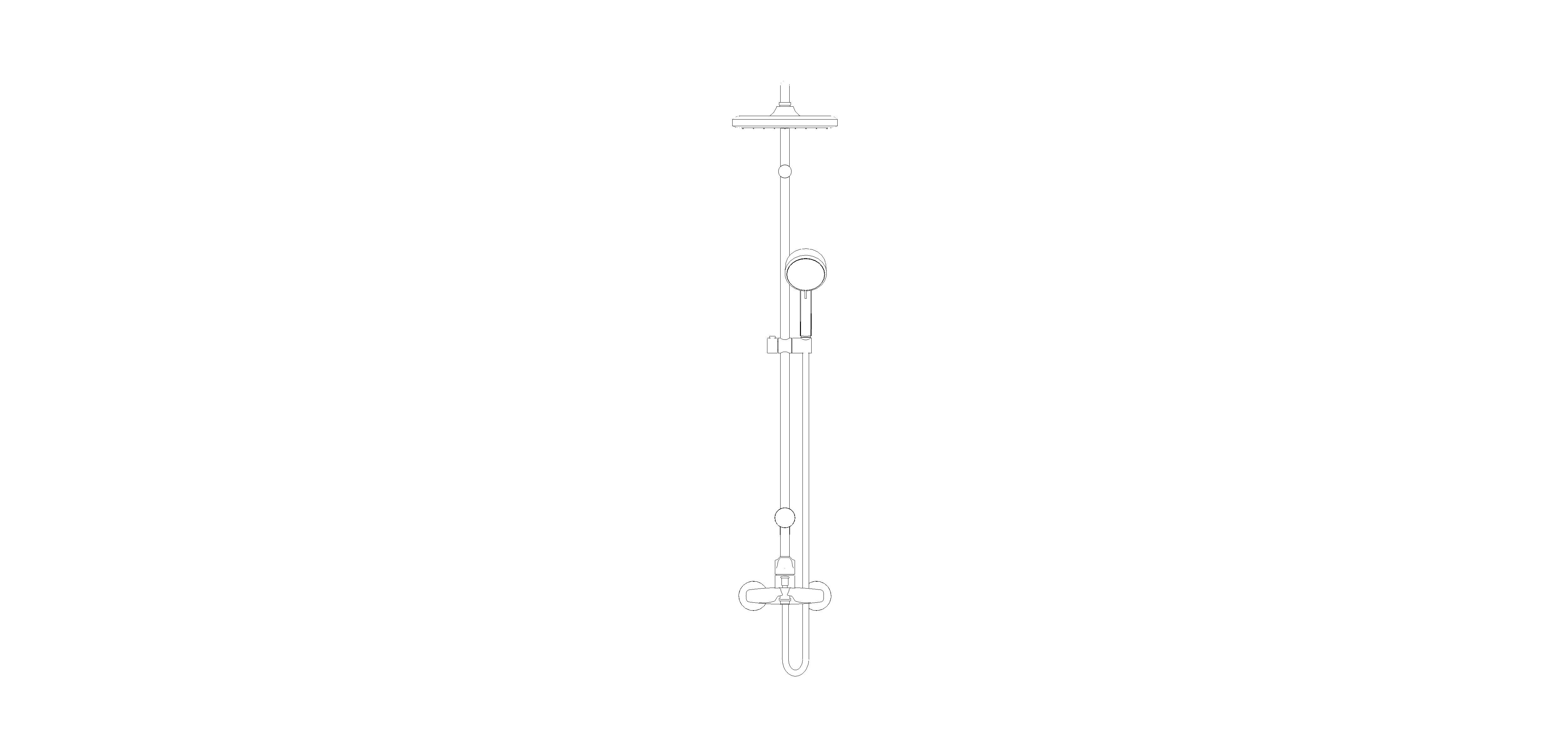 bimstore front image of the Tempesta System - 250 Cube Shower System - 26693000 from Grohe