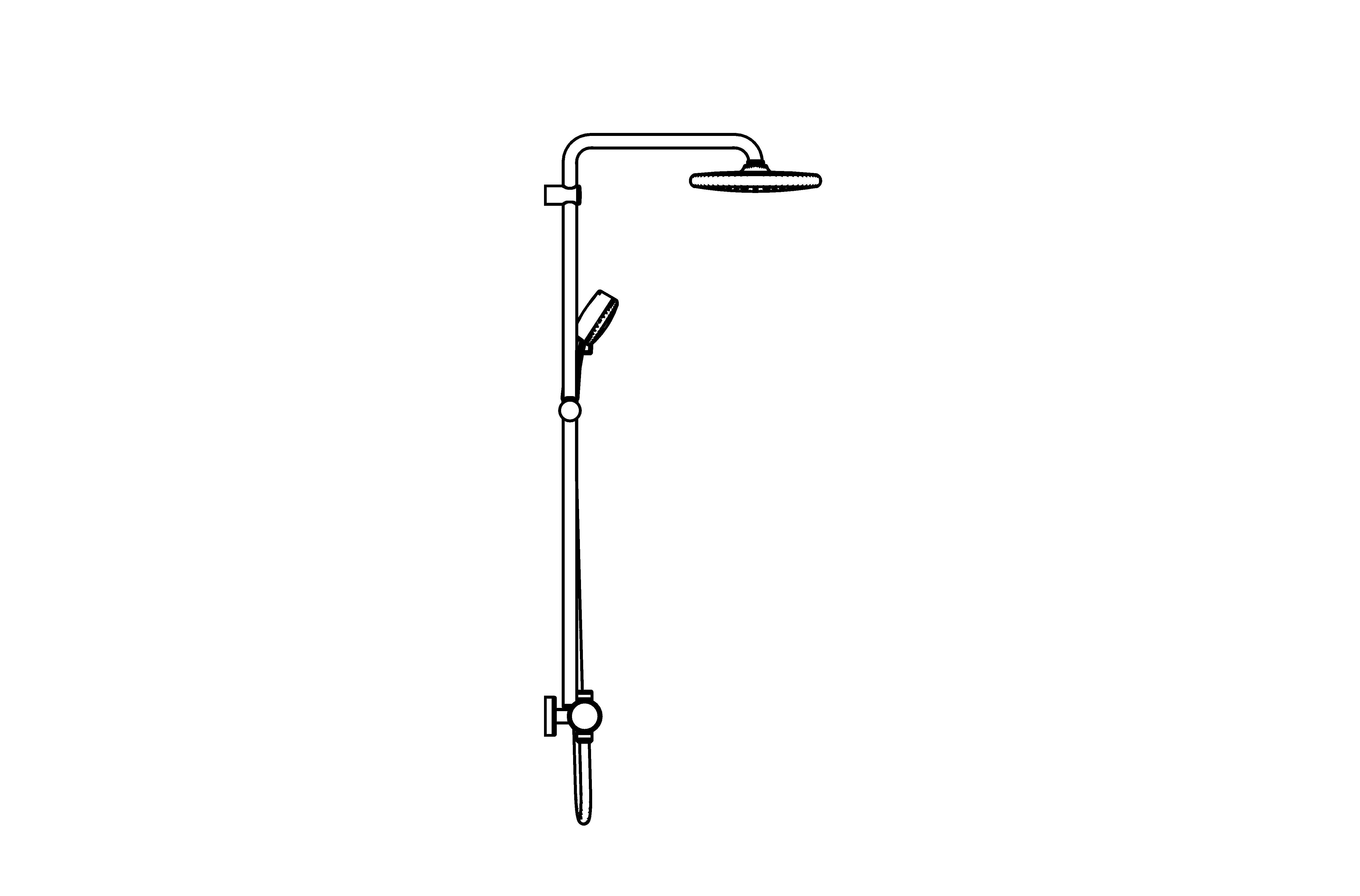 bimstore side image of the Tempesta System - 250 Shower System - 26671000 from Grohe