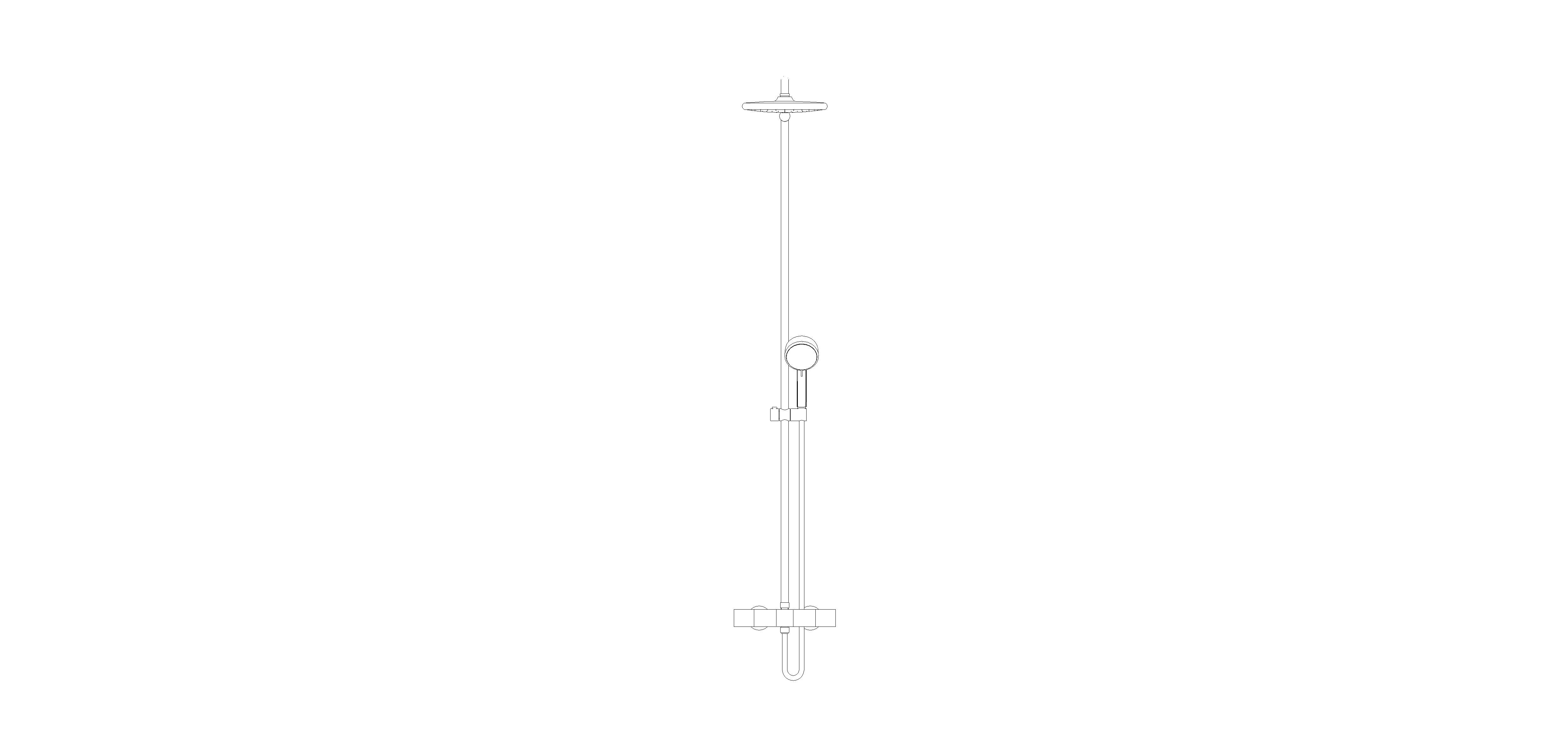bimstore front image of the Tempesta System - 250 Shower System - 26672000 from Grohe