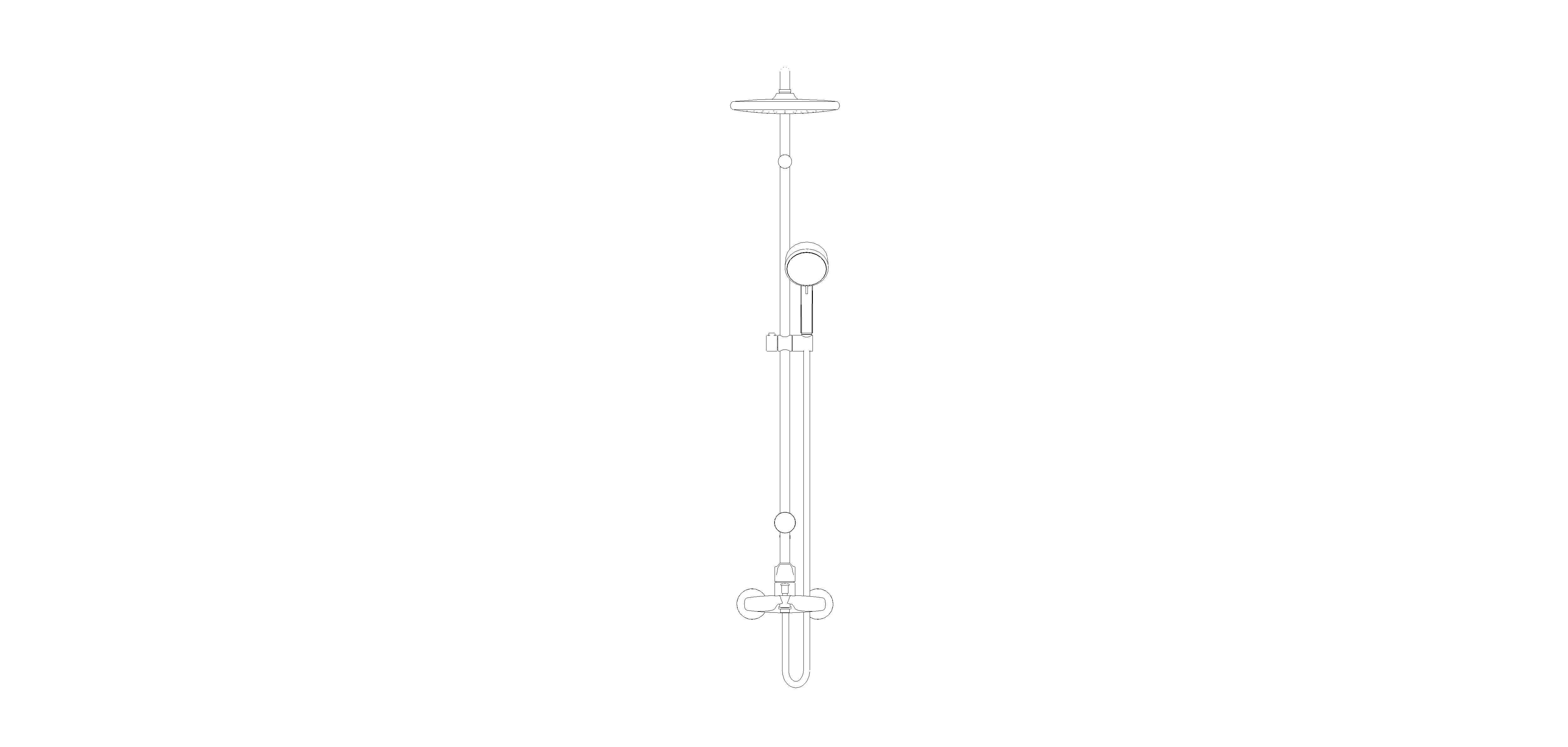 bimstore front image of the Tempesta System - 250 Shower System - 26674000 from Grohe