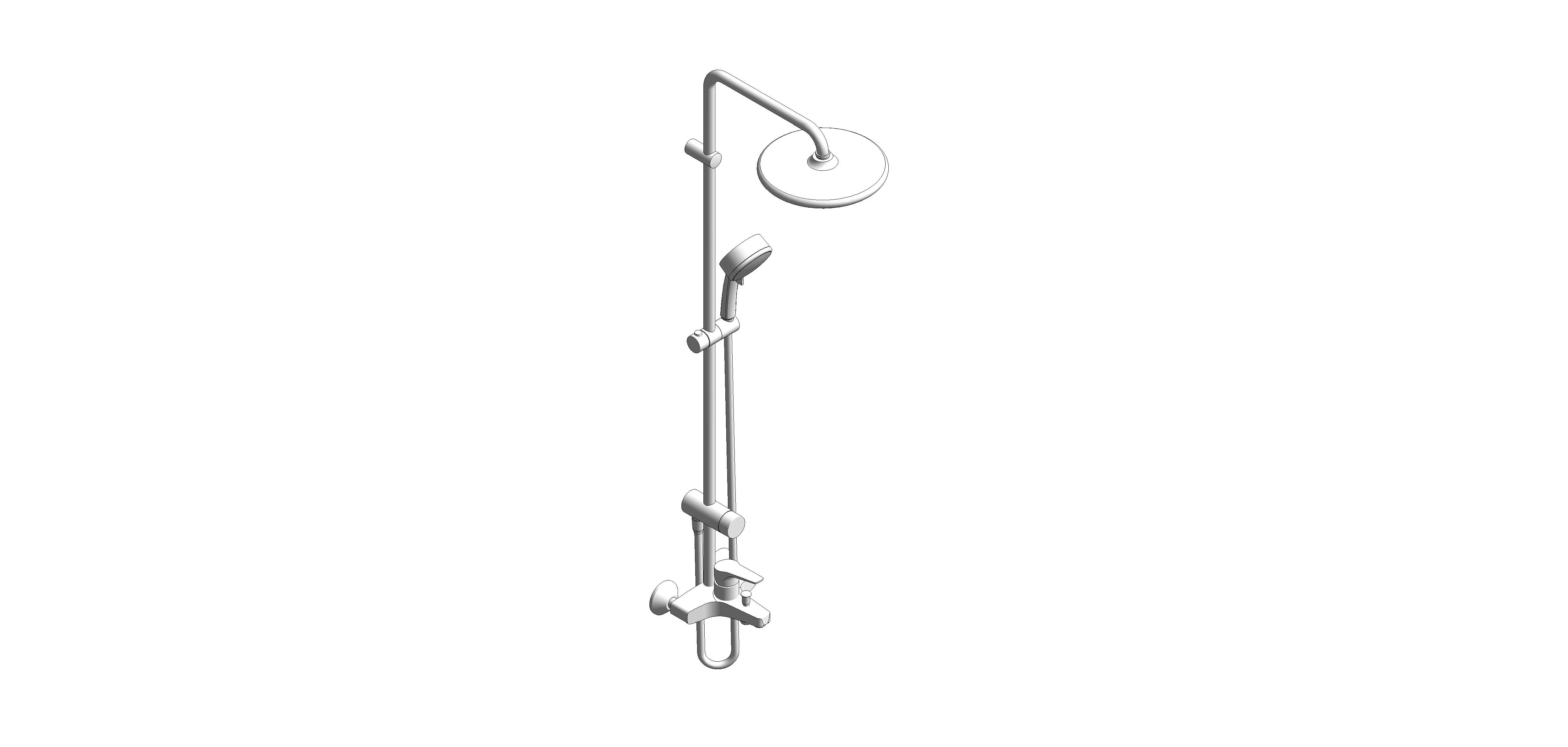 bimstore 3D image of the Tempesta System - 250 Shower System - 26674000 from Grohe