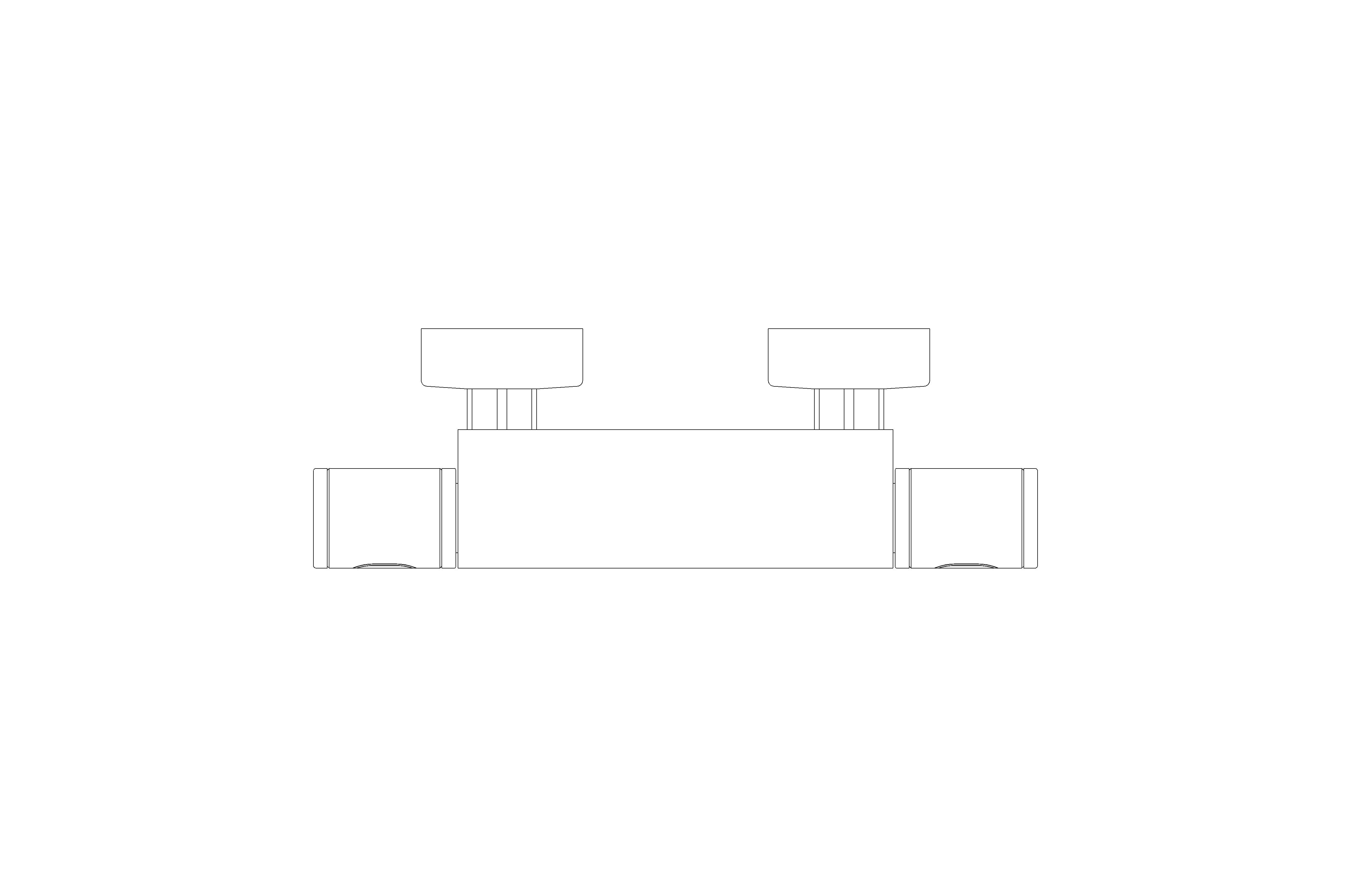 bimstore plan image of the Grohtherm 1000 Performance Thermostatic bath mixer 1/2" FR NF/C3 - 34781000 from Grohe