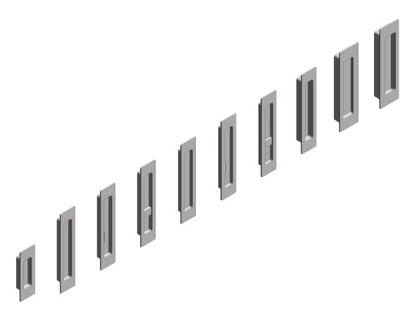 Image of Sliding Door Hardware | 100-170mm Flush Pulls