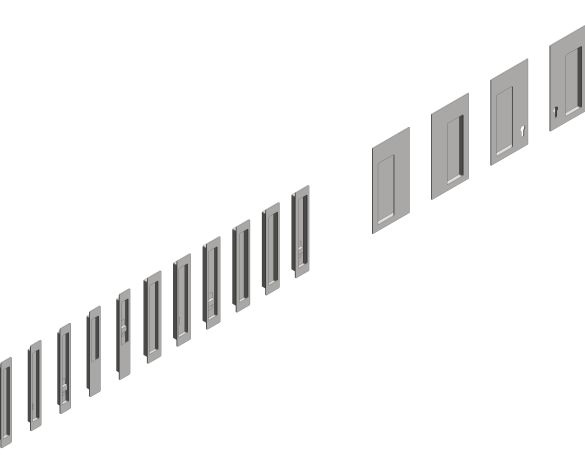 Image of Sliding Door Hardware | 250mm Flush Pulls