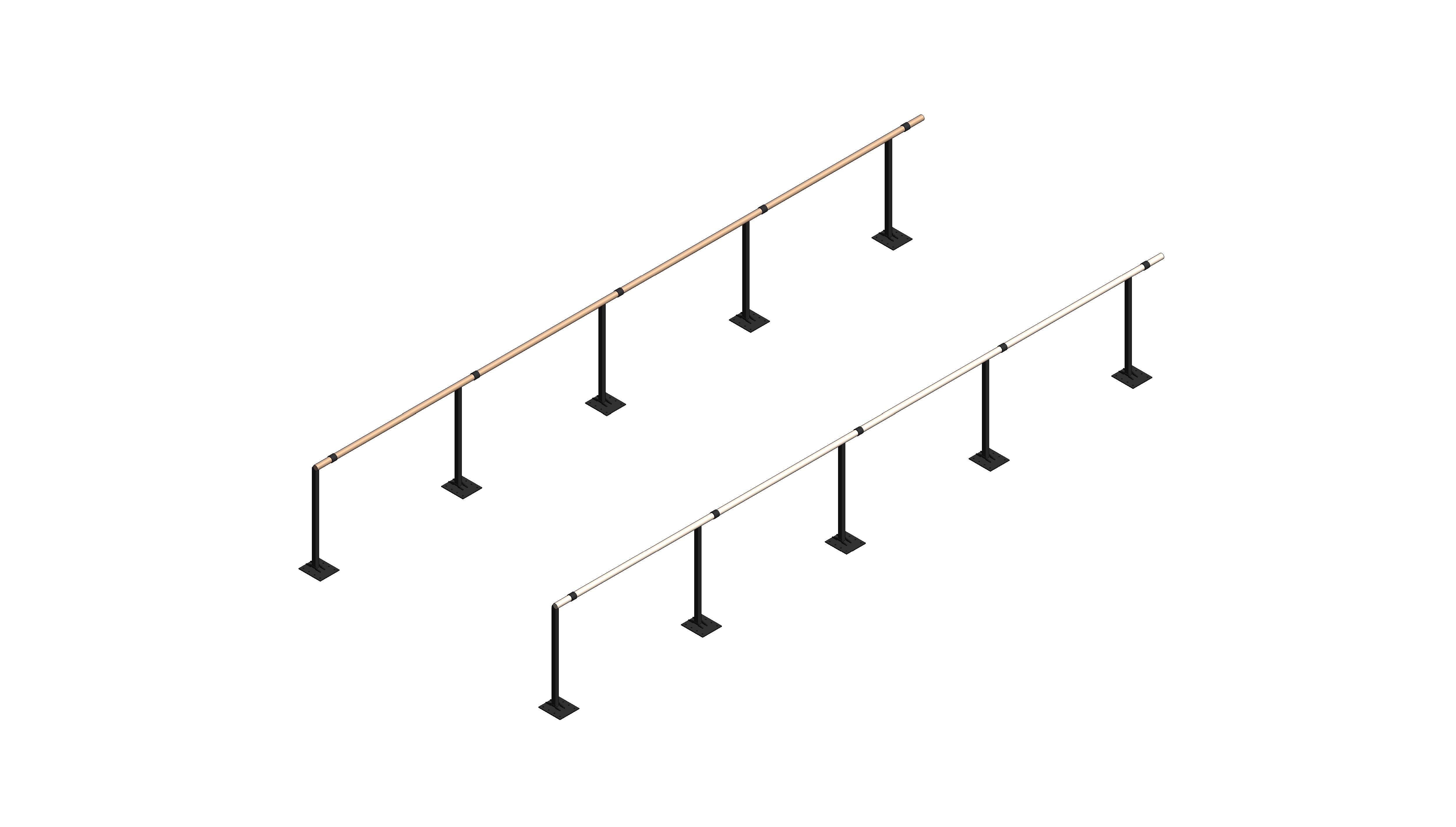 Product: Floor Mounted Ballet Barre - Single