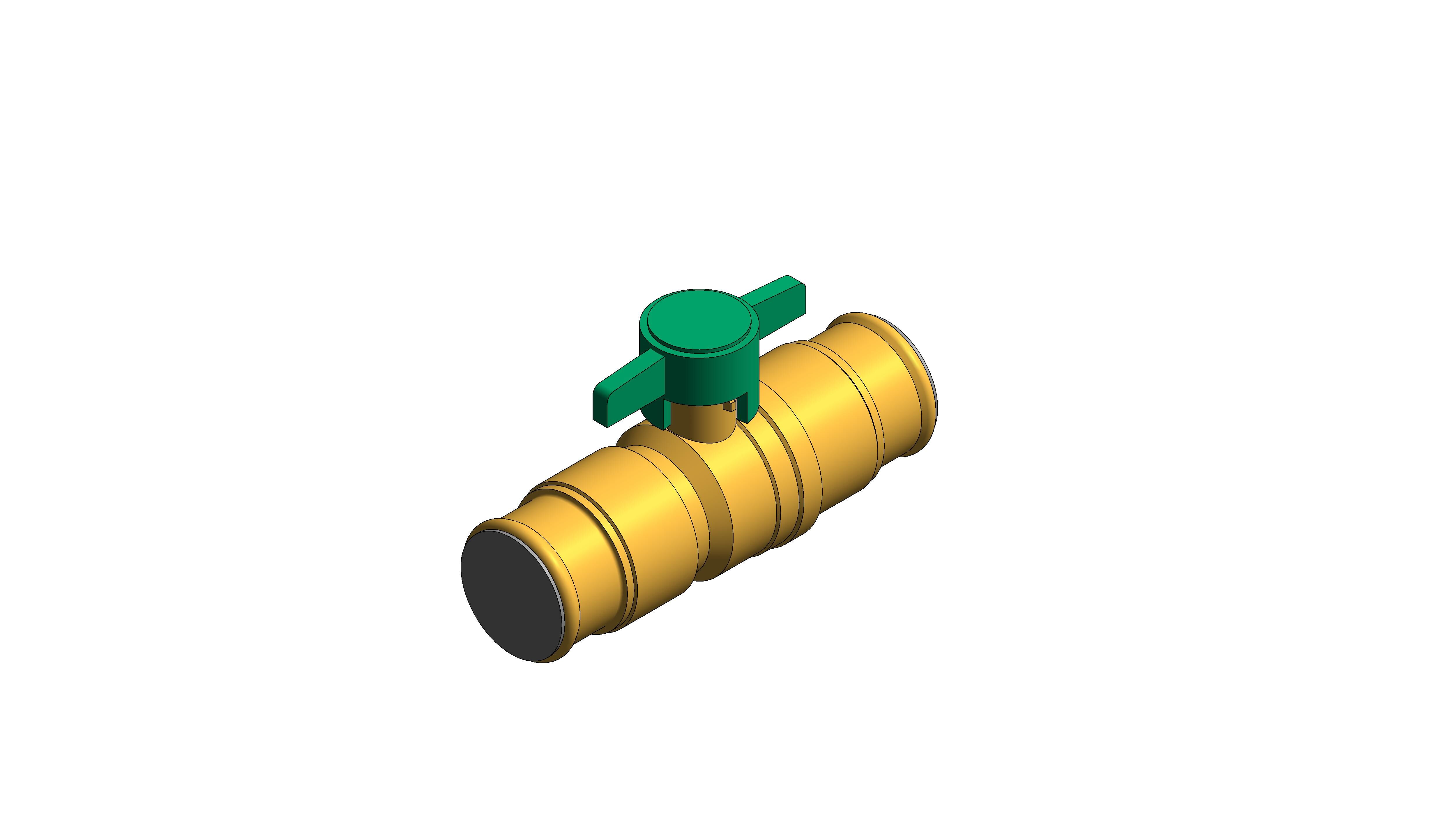 Product: Fig. 100TH.PF - Ball Valve with T-handle - DZR