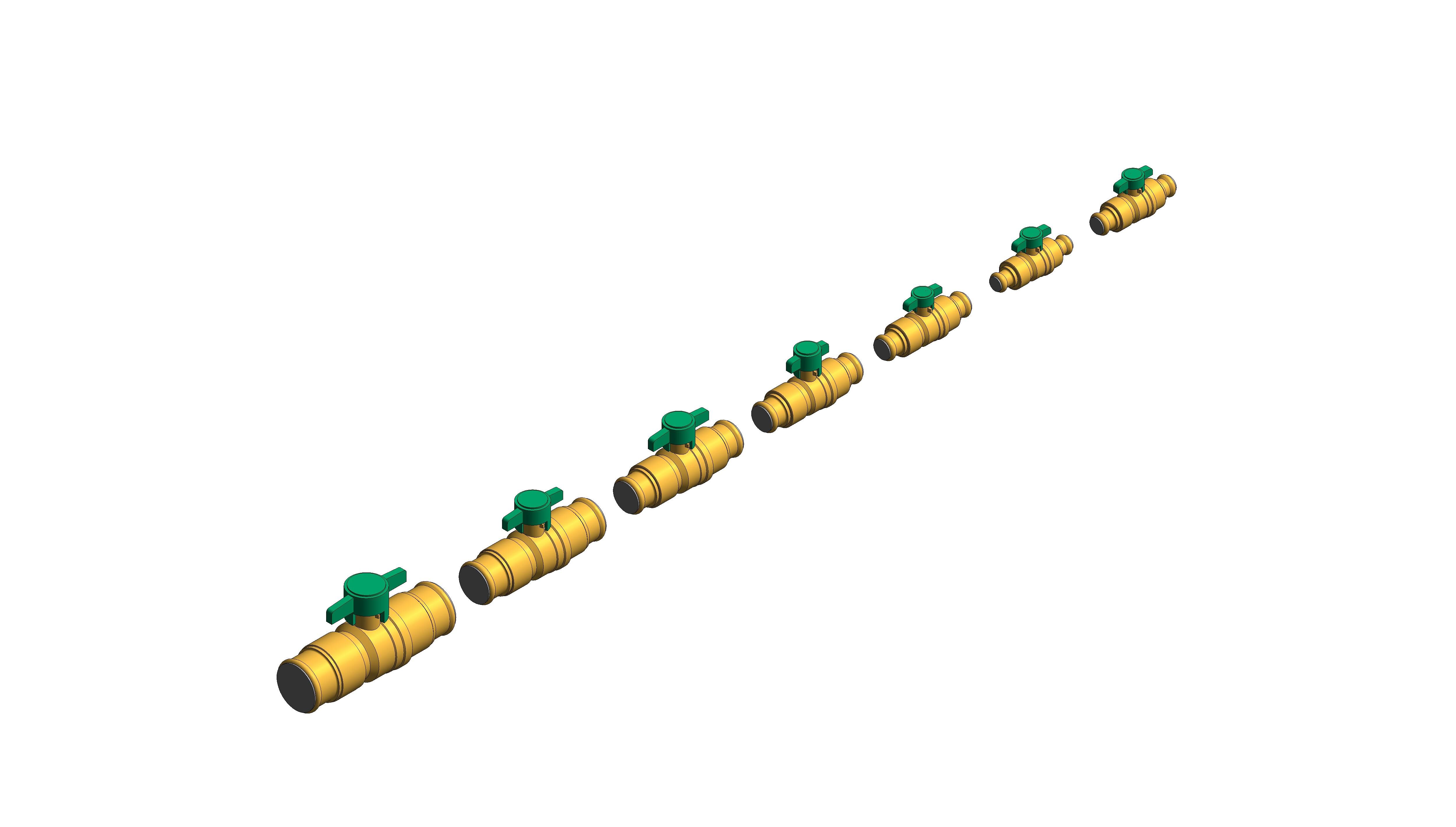 Product: Fig. 100TH.PF - Ball Valve with T-handle - DZR