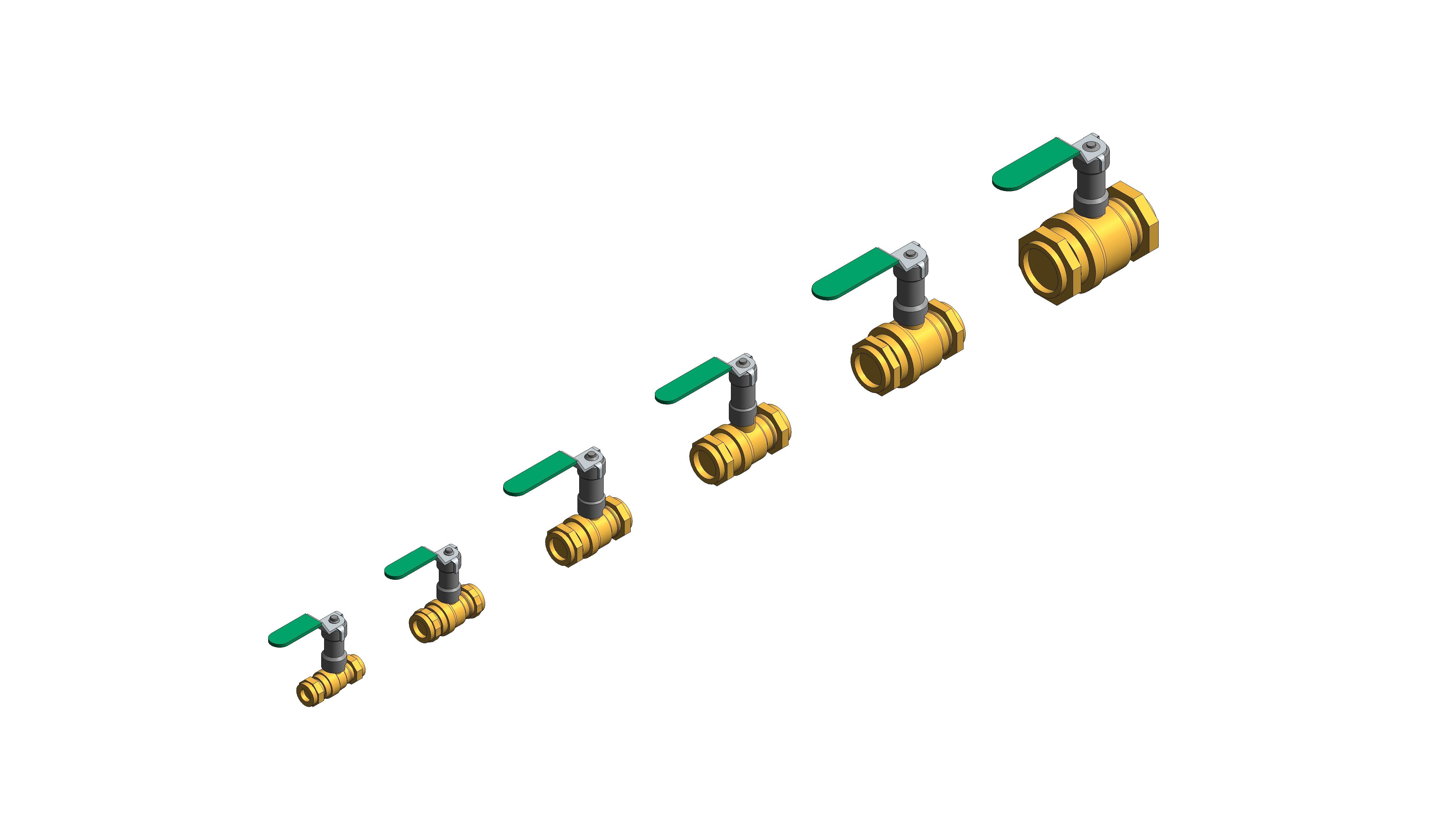 Product: Fig. 116CEXT - Compression Ended Ball Valve - Bronze
