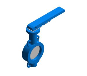 Product: Fig. 2850L, 2851L, 3850L, 3851L, 4850L, 4851L - Semi-Lugged Wafer Pattern Lever Operated Butterfly Valves – Ductile Iron