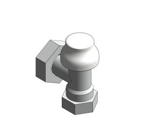 Product: Product: Fig. 3300LS - Angle Lockshield Valve - Brass