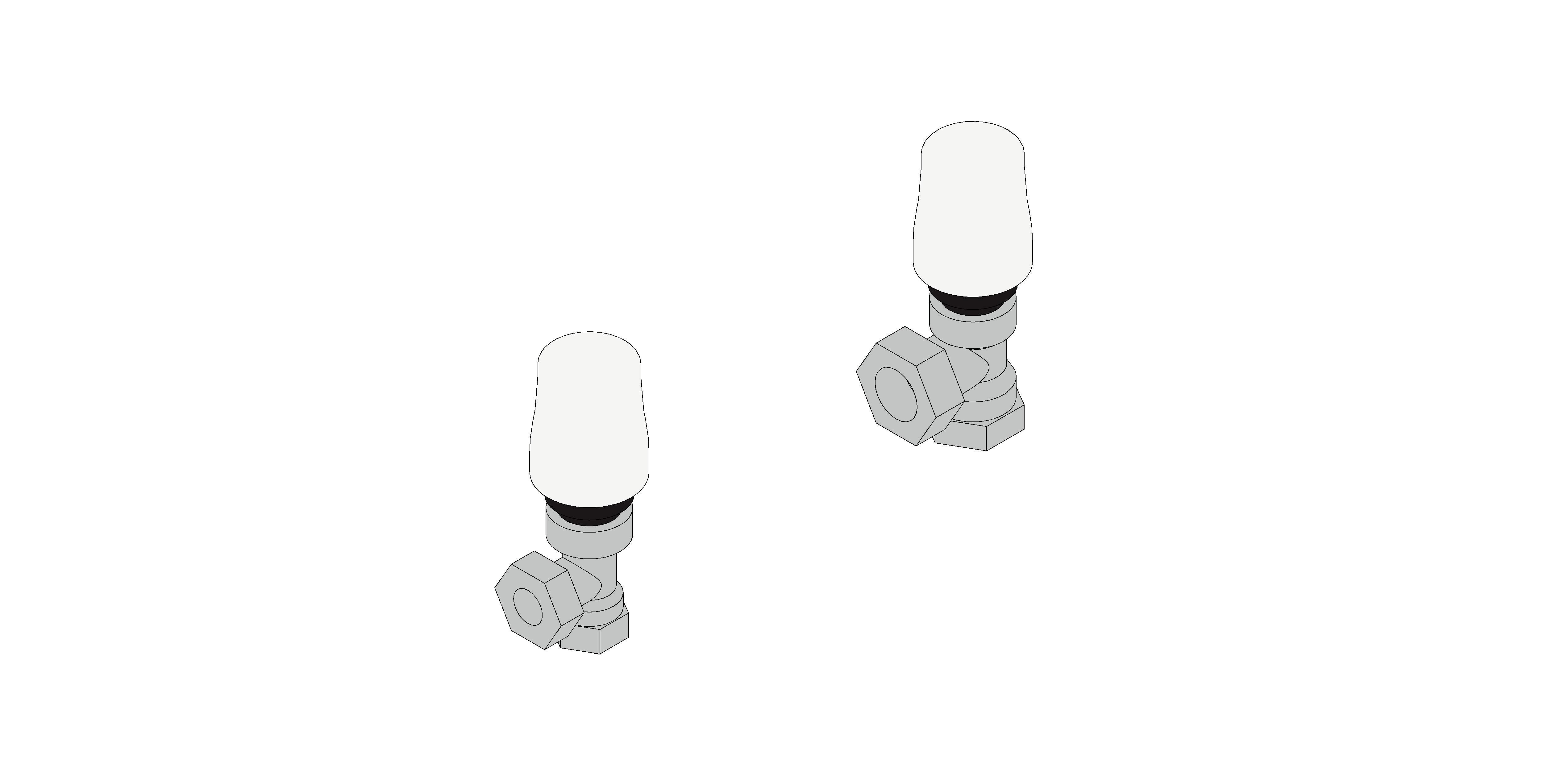 Product: Fig. 3180 - Radiator Valves Angle TRV - Brass