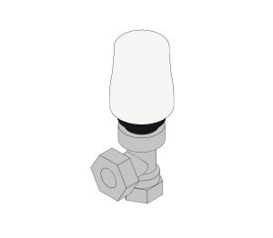 Product: Fig. 3180 - Radiator Valves Angle TRV - Brass