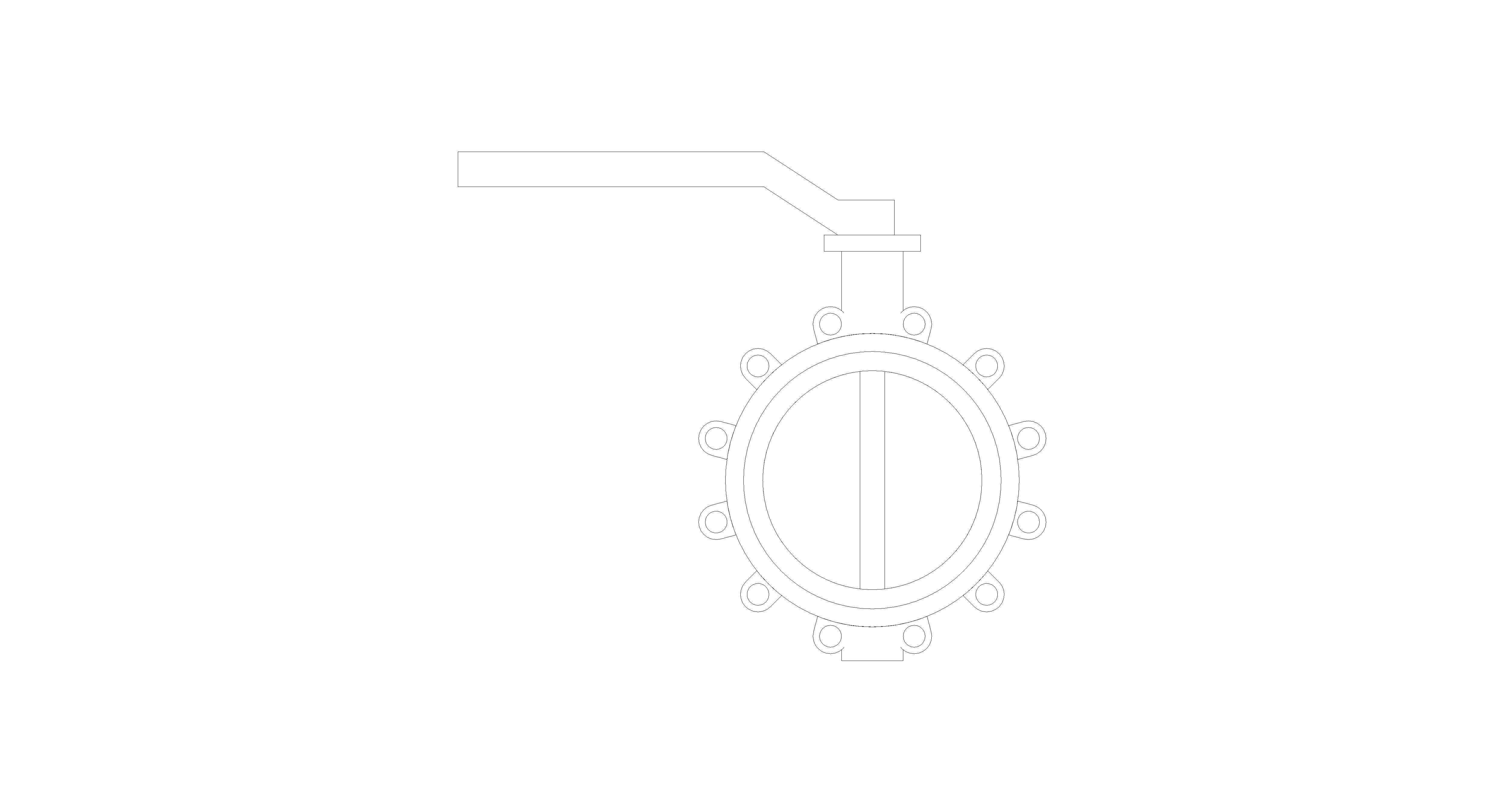Product: Fig. 973W - Fully Lugged Lever Operated - Ductile Iron