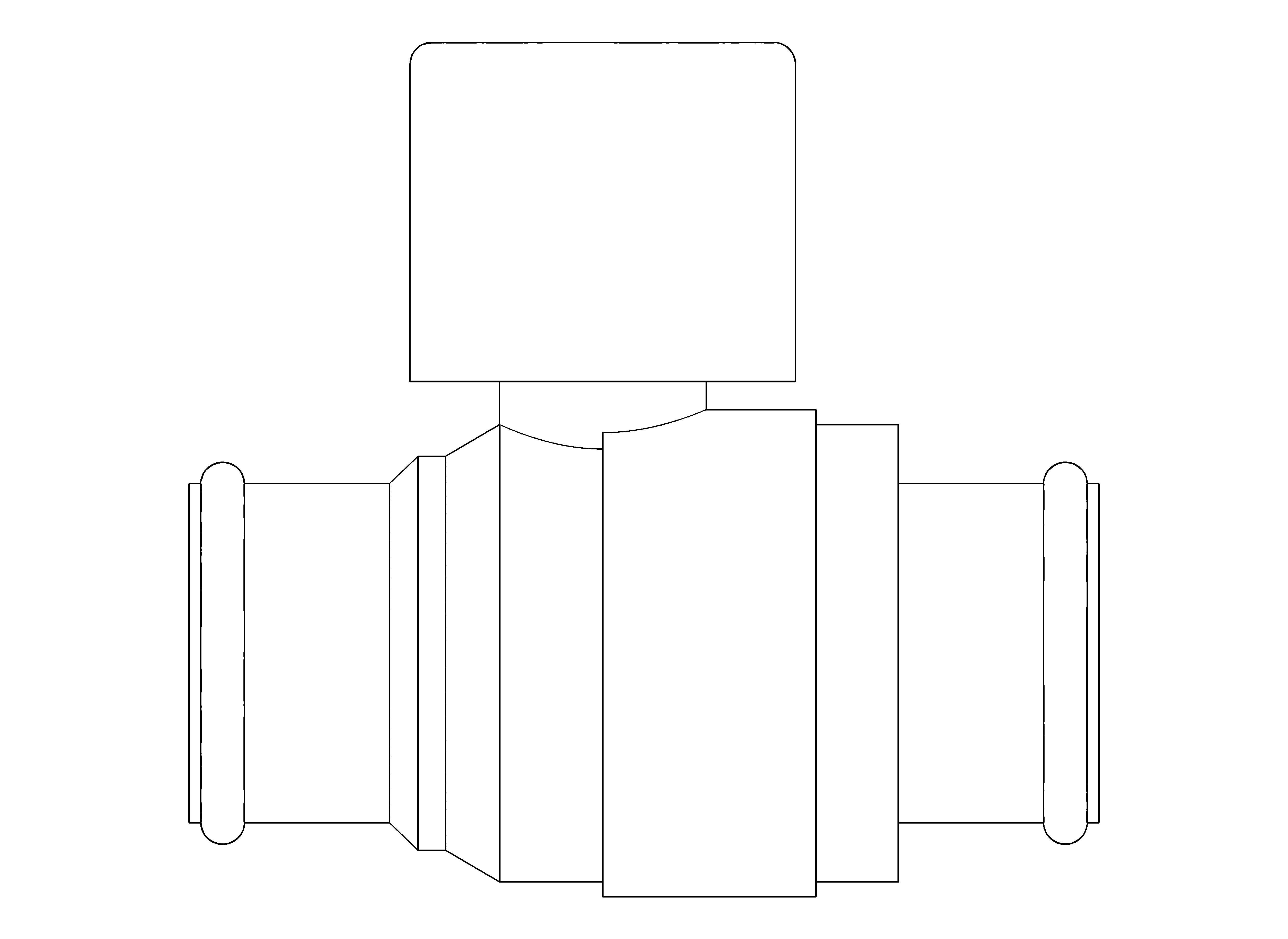 Product: DZR Press Fit Ball Valve - Lockshield - Fig. 114LS.PF