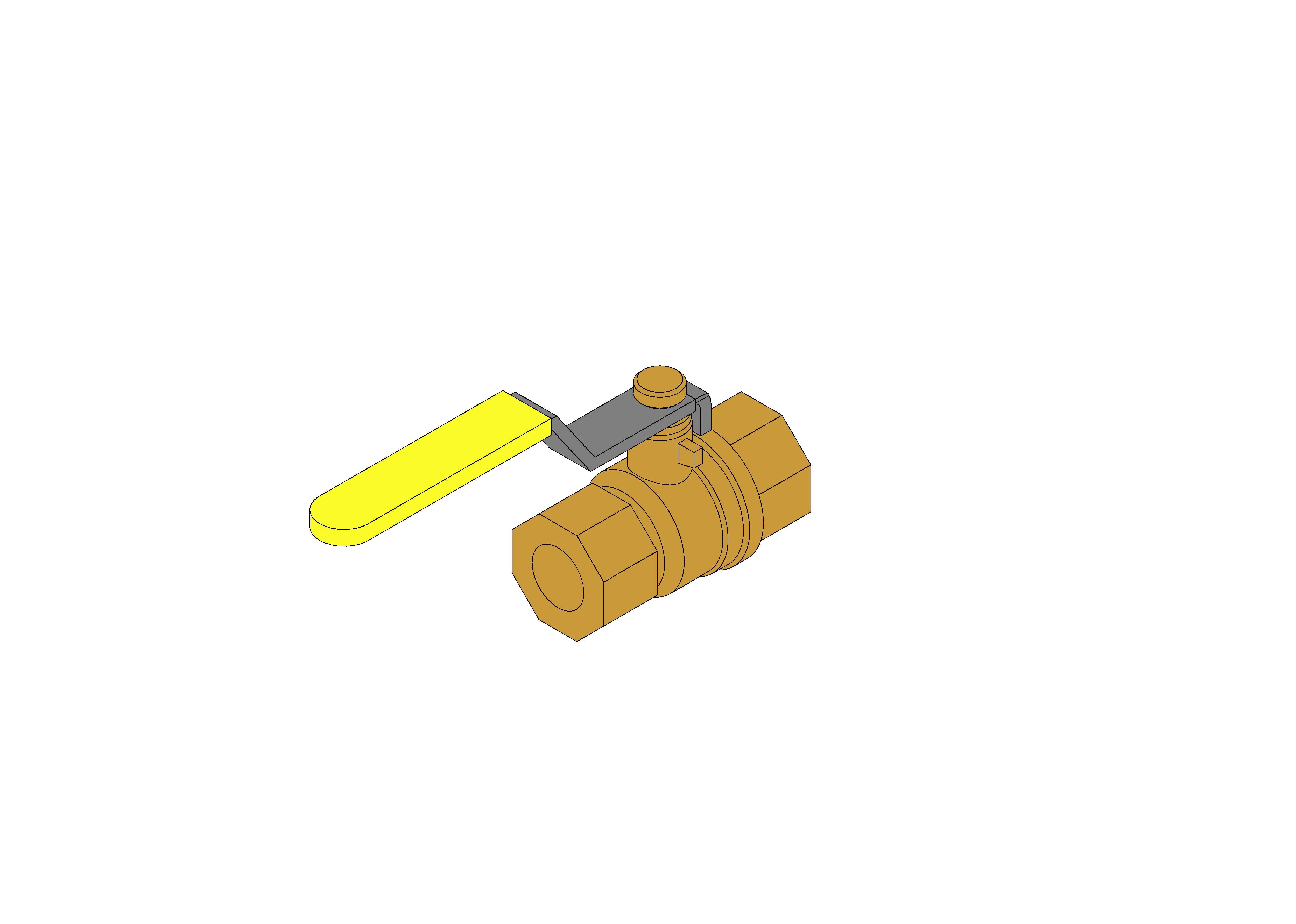 Product: Fig. 100YL - Ball Valve - DZR Brass