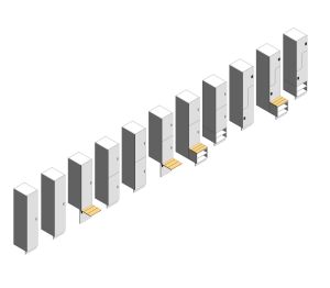 Image of Hanging lockers from Lockin