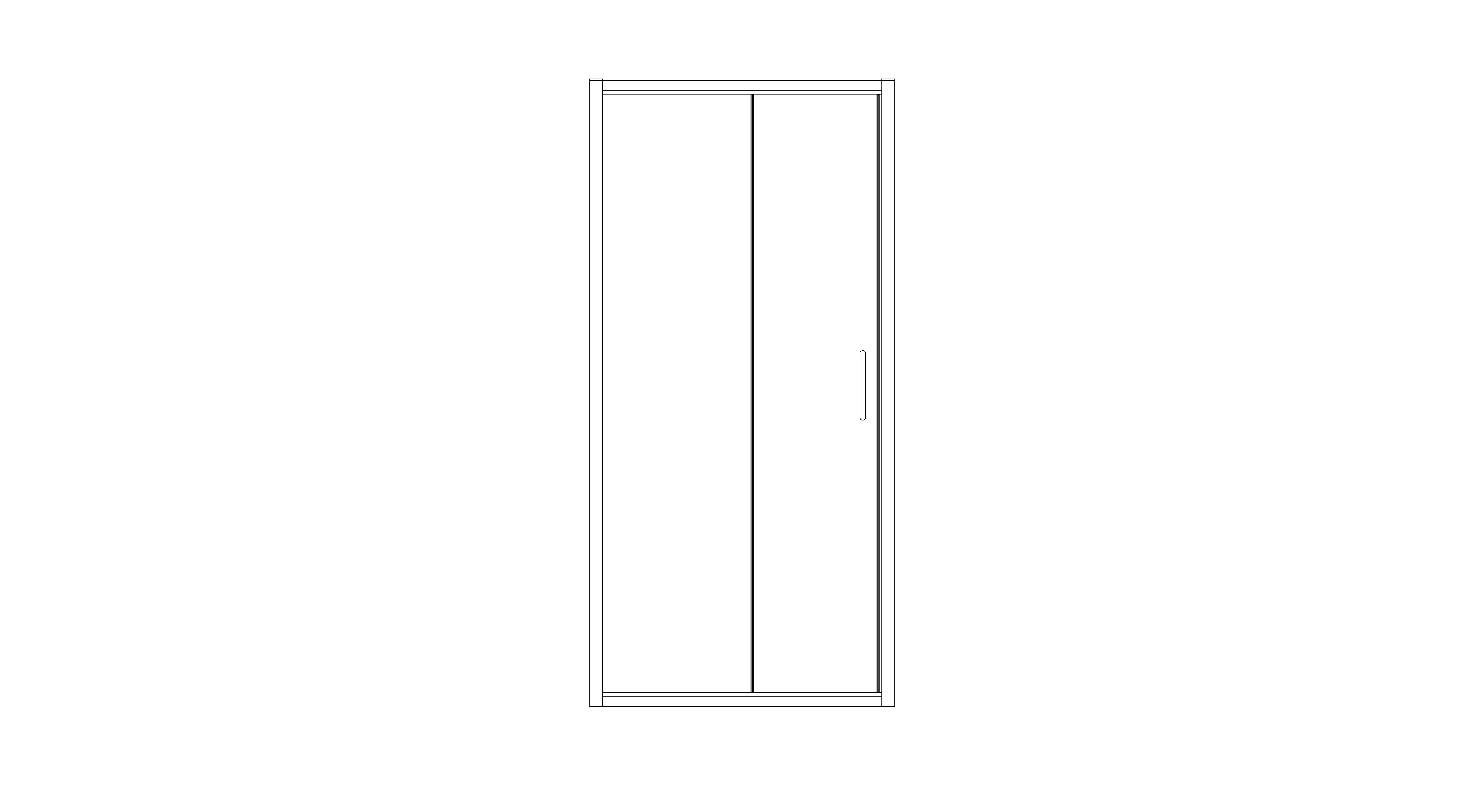 Revit, BIM, Download, Free, Components, object, objects, Merlyn, Bath, Shower, Screen, Enclosure, Door, 8, Series, Sliding, Door