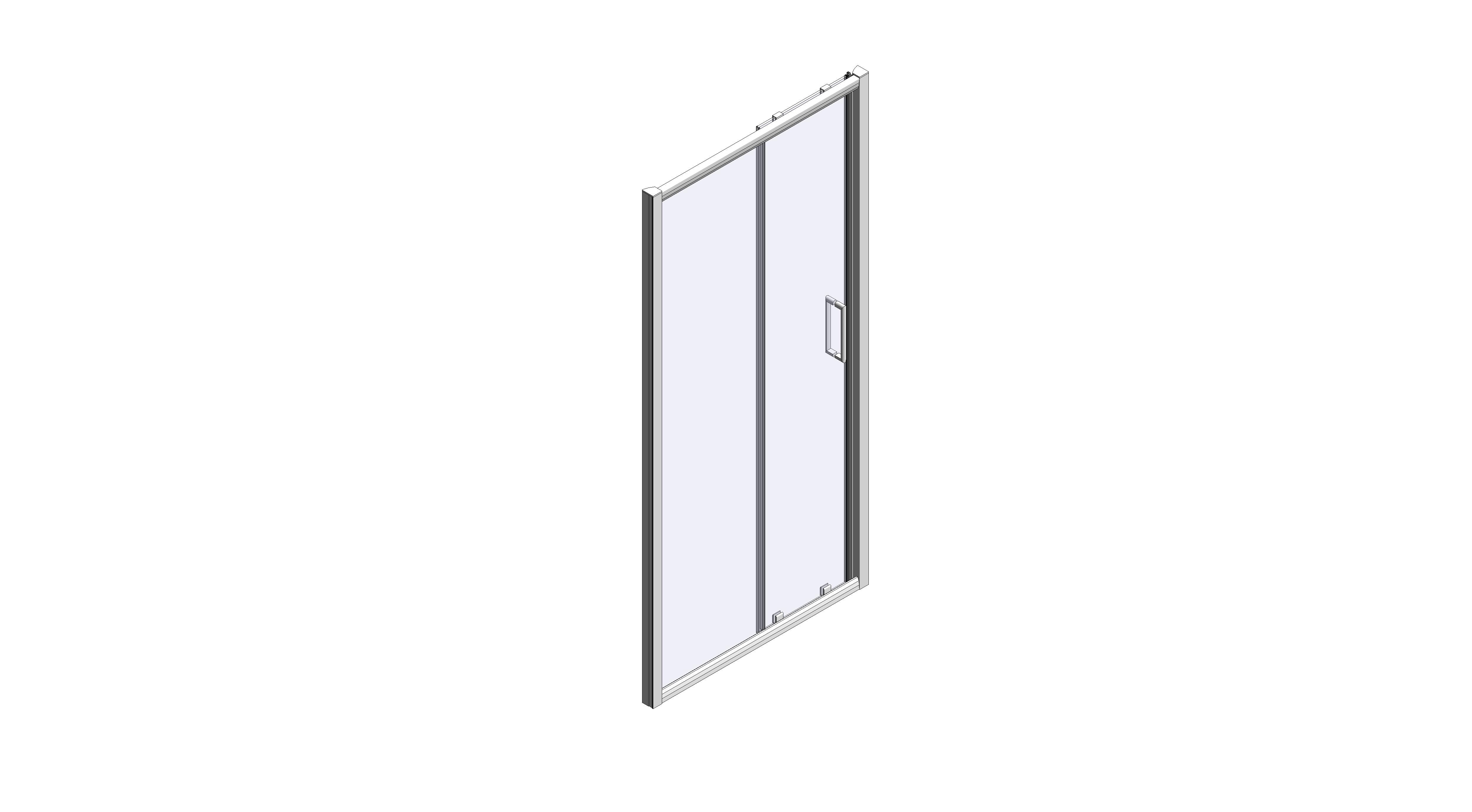 Revit, BIM, Download, Free, Components, object, objects, Merlyn, Bath, Shower, Screen, Enclosure, Door, 8, Series, Sliding, Door