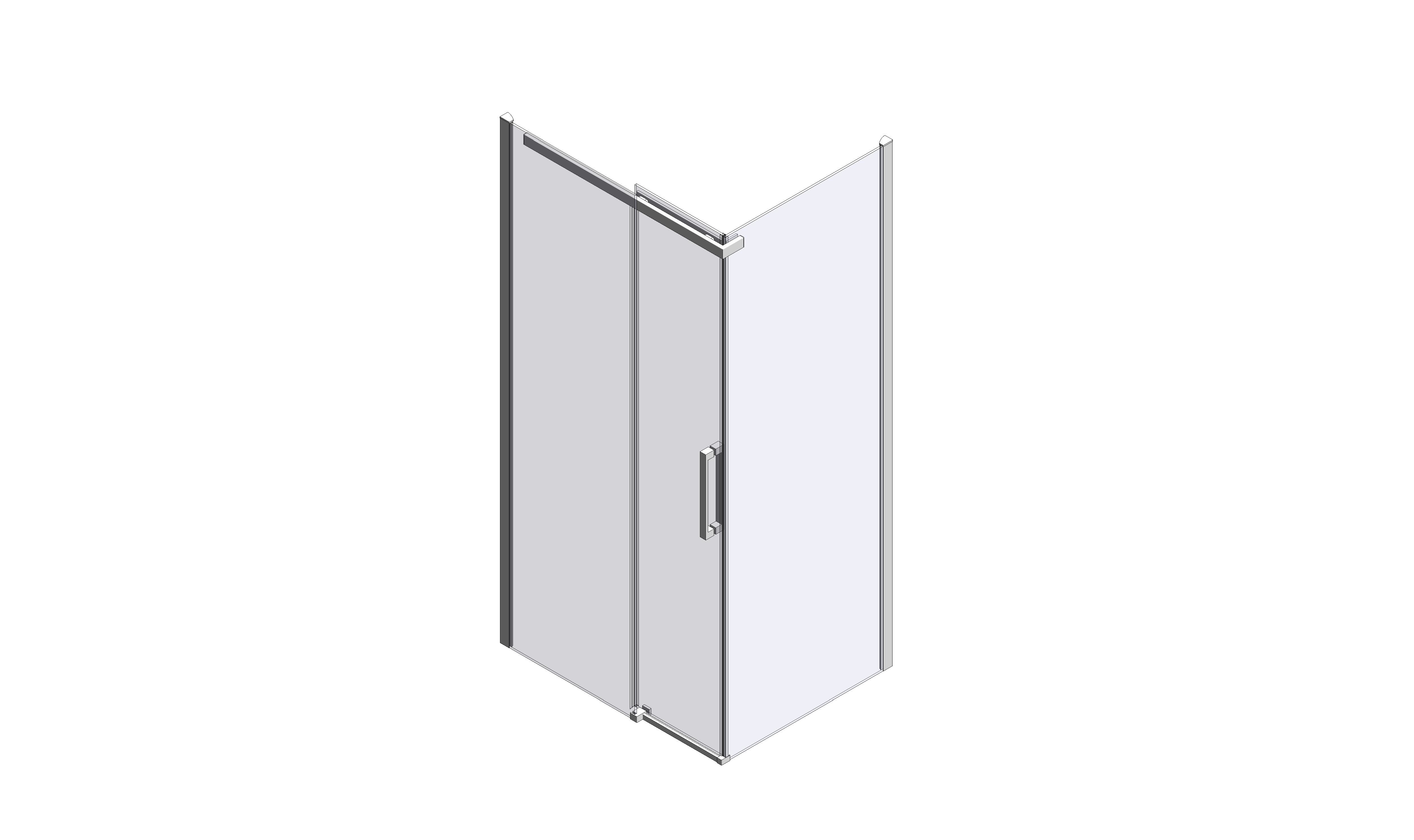 Revit, BIM, Download, Free, Components, object, objects, Merlyn, Bath, Shower, Screen, Enclosure, Door, Ionic, Essence, Sliding, Door, Side, Panel