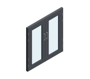 Product: Metador - Safeguard - Double Doorset - Glazed - Equal Leaf Width