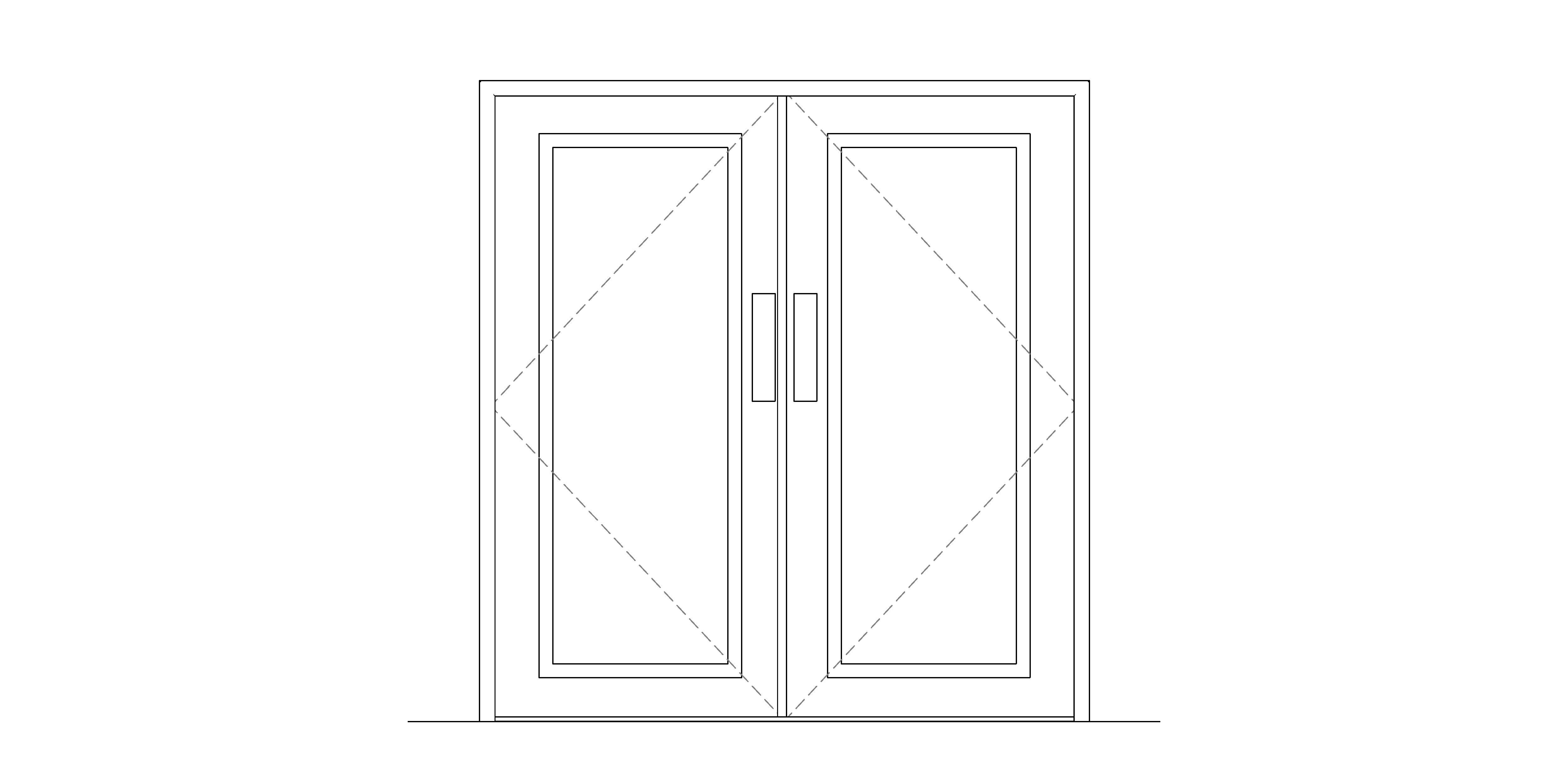 Product: Metador - Safeguard - Double Doorset - Glazed - Equal Leaf Width