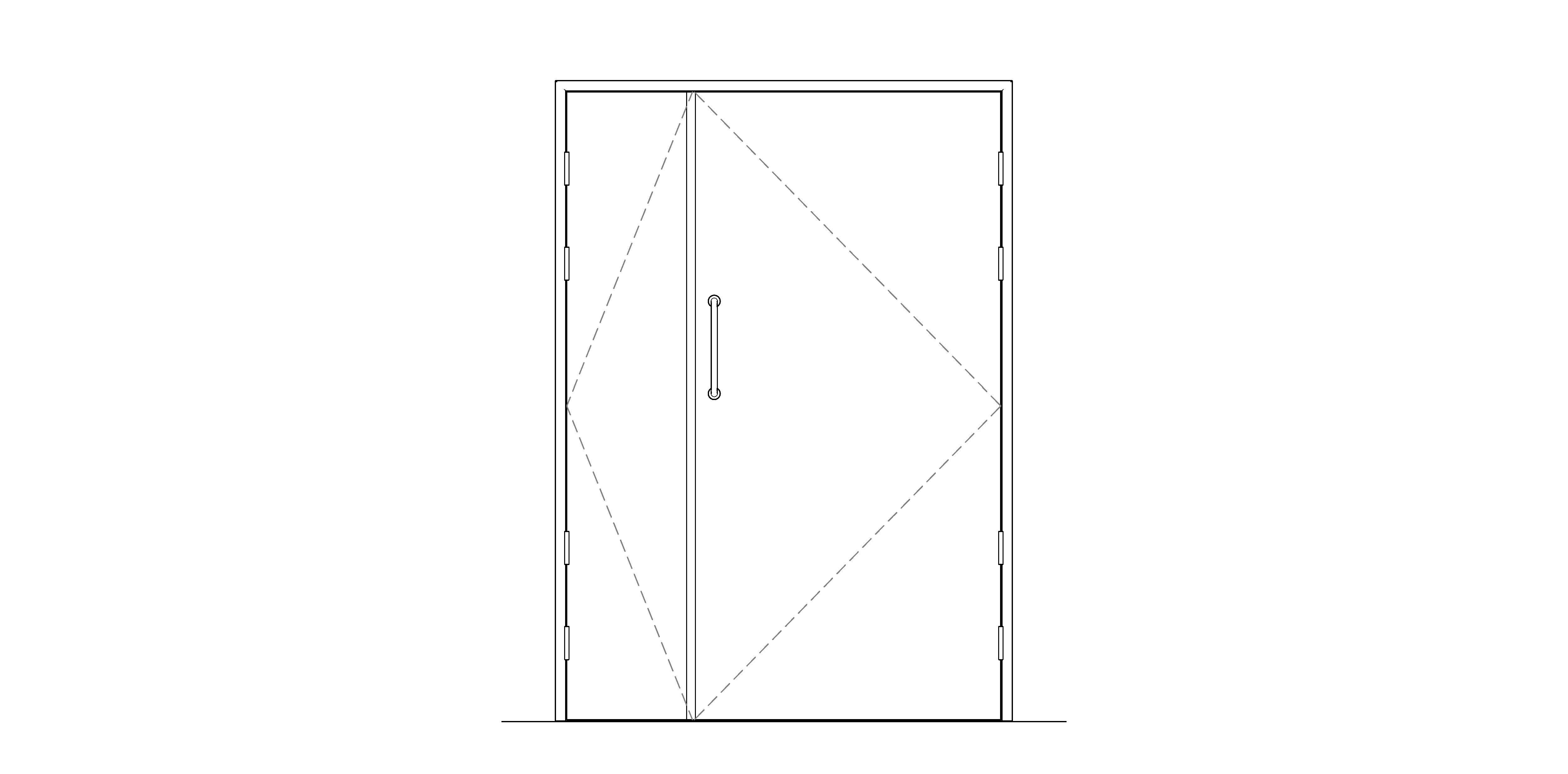 Product: Metador - Safeguard - Double Doorset - Unqual Leaf
