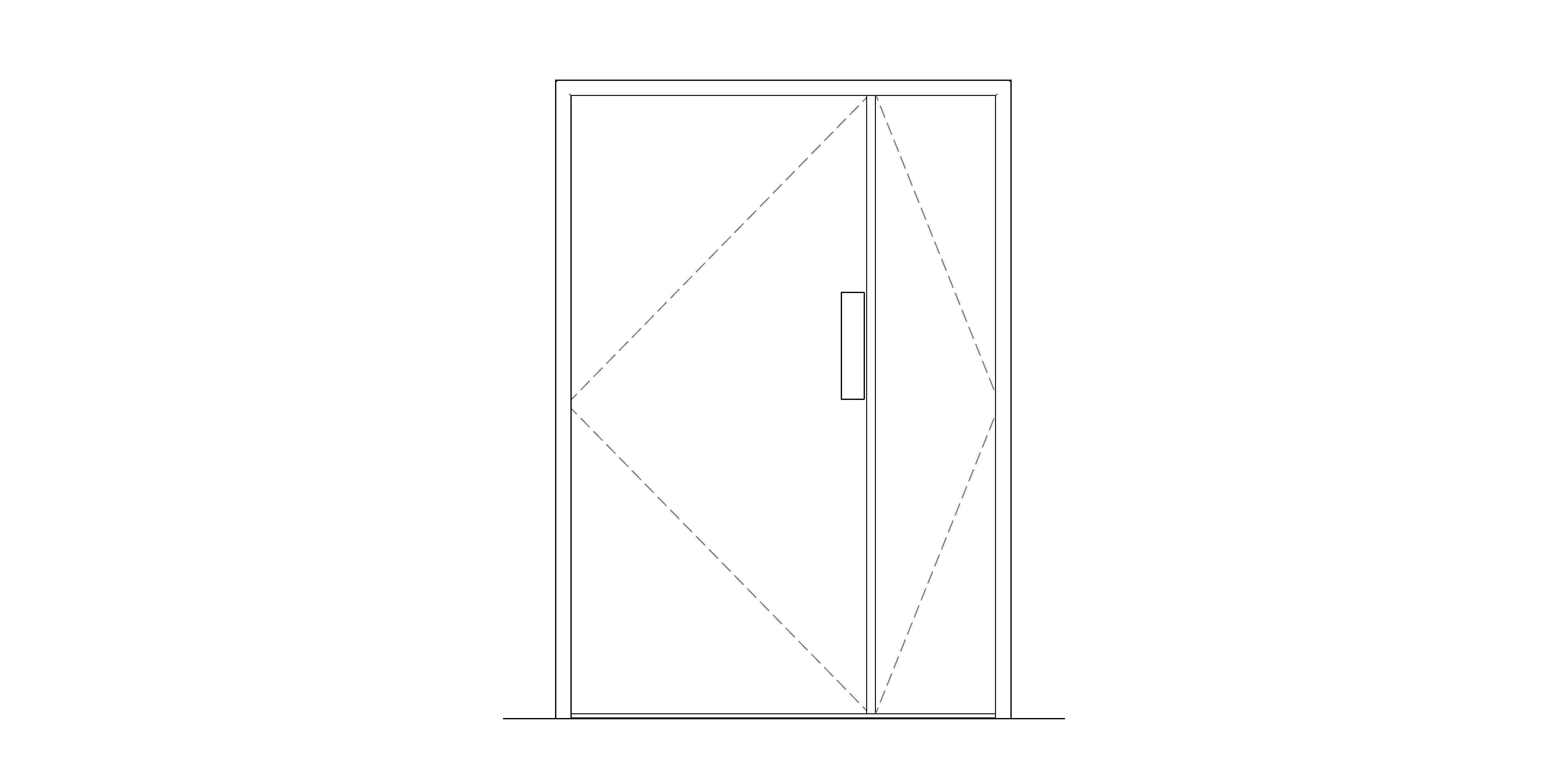 Product: Metador - Safeguard - Double Doorset - Unqual Leaf