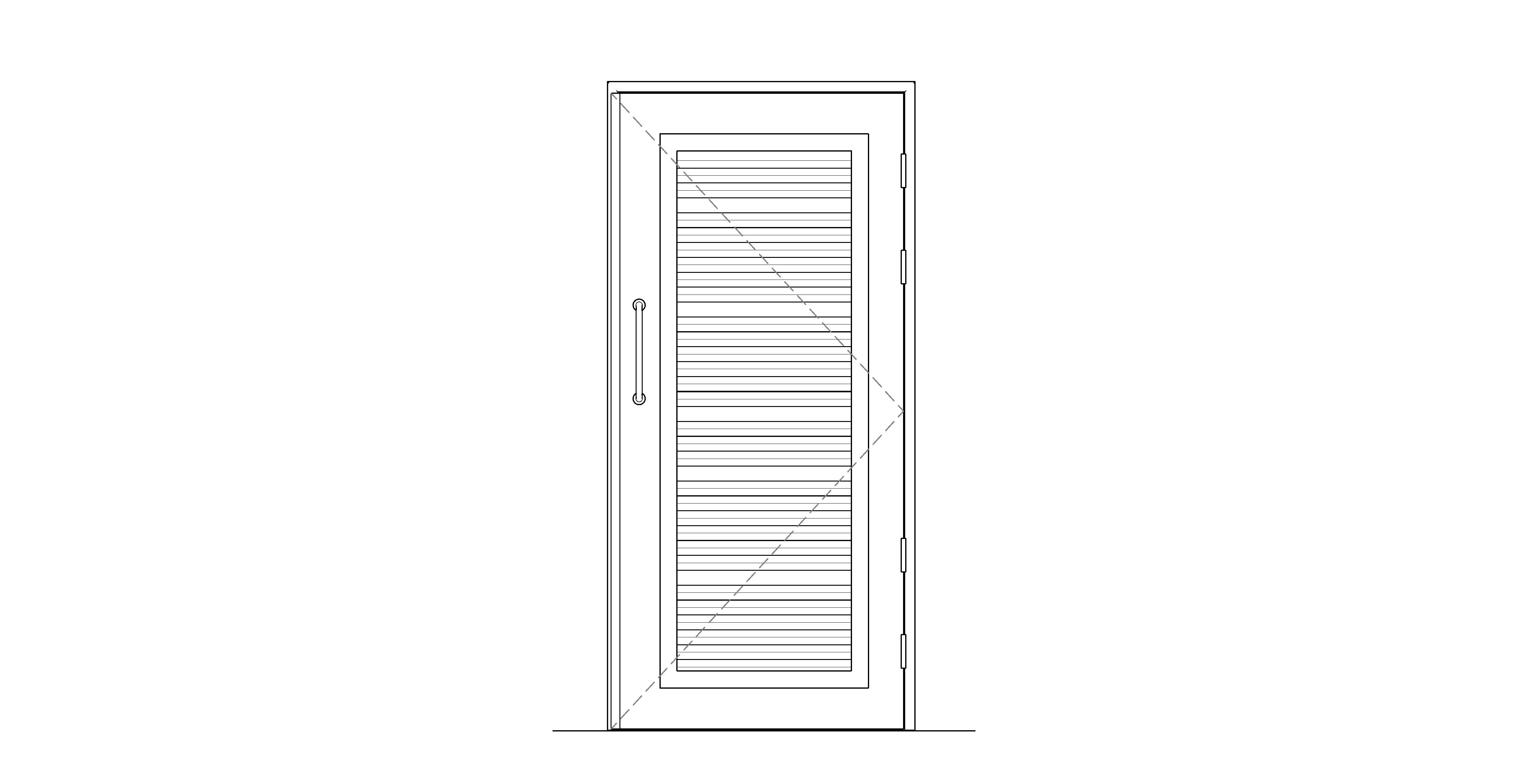 Product: Metador - Safeguard - Single - Personnel Doorset - Louvred