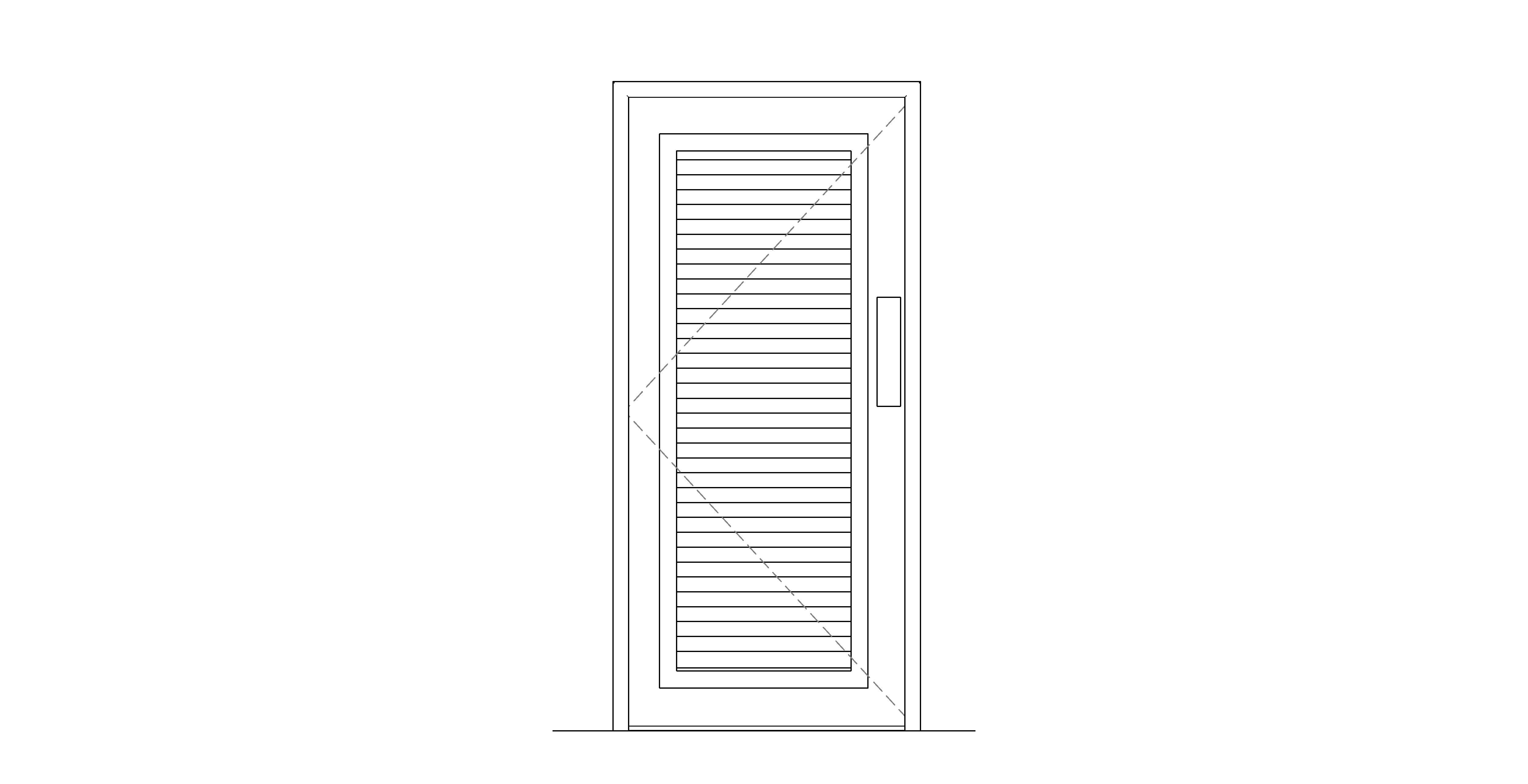 Product: Metador - Safeguard - Single - Personnel Doorset - Louvred