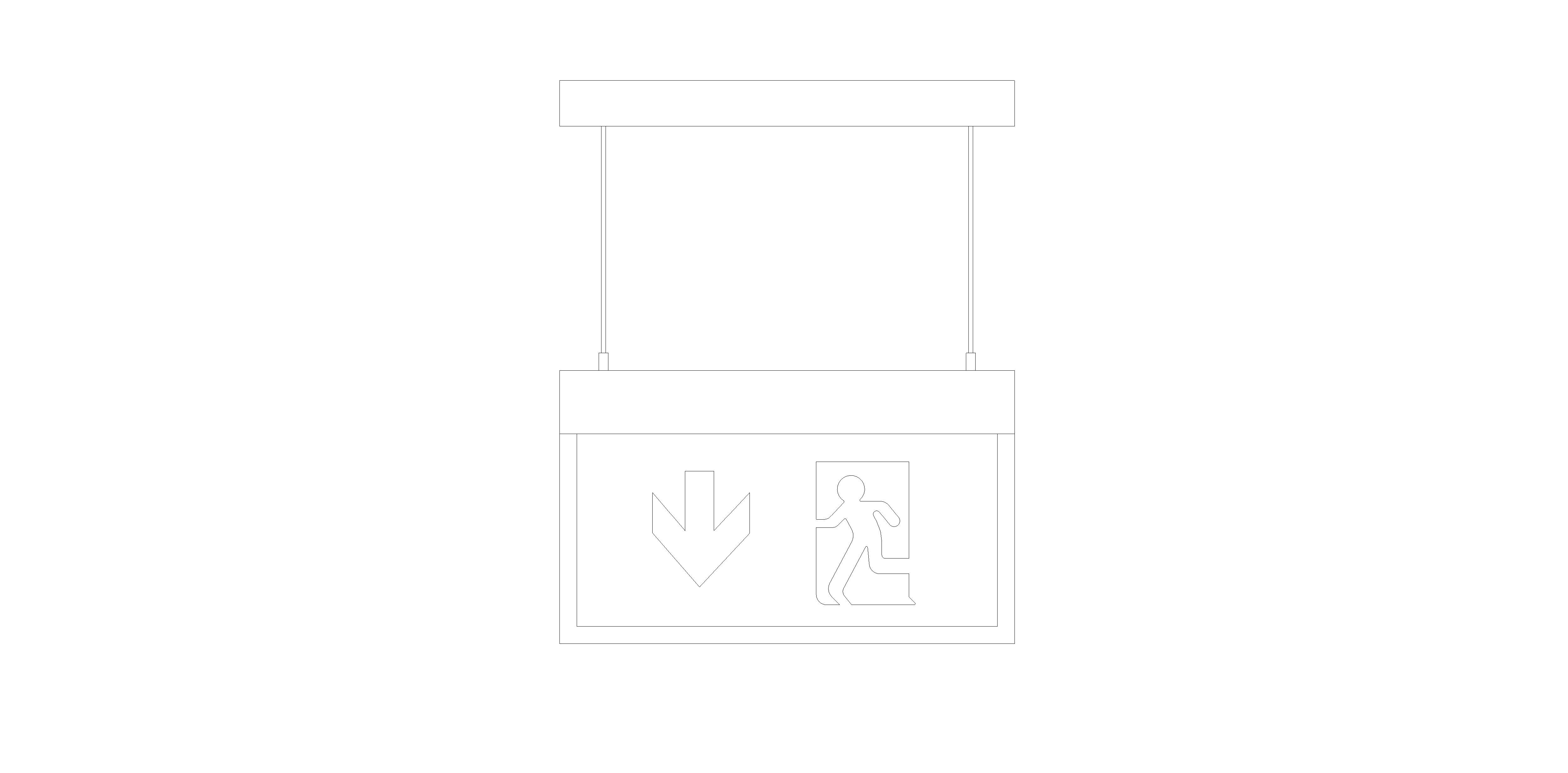 Product: Razor Suspended Emergency Lighting