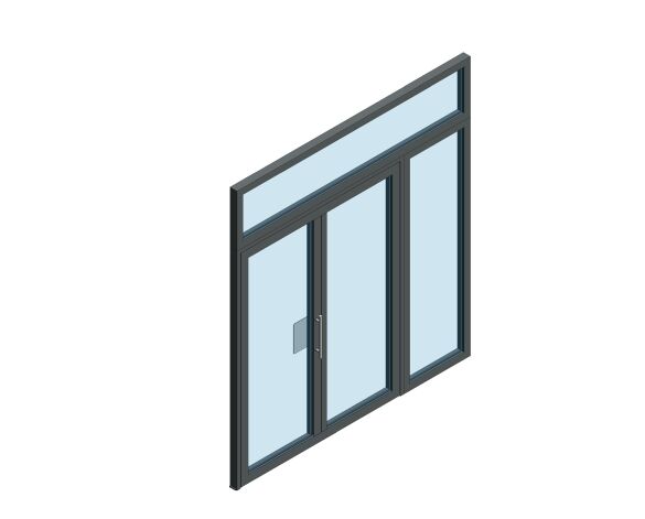 Product: Double Leaf - Outward Opening - Side Screen & Over Panel