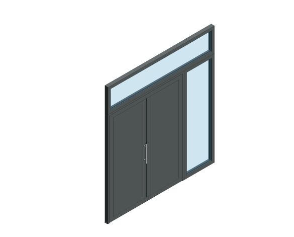 Product: Double Leaf - Outward Opening - Side Screen & Over Panel