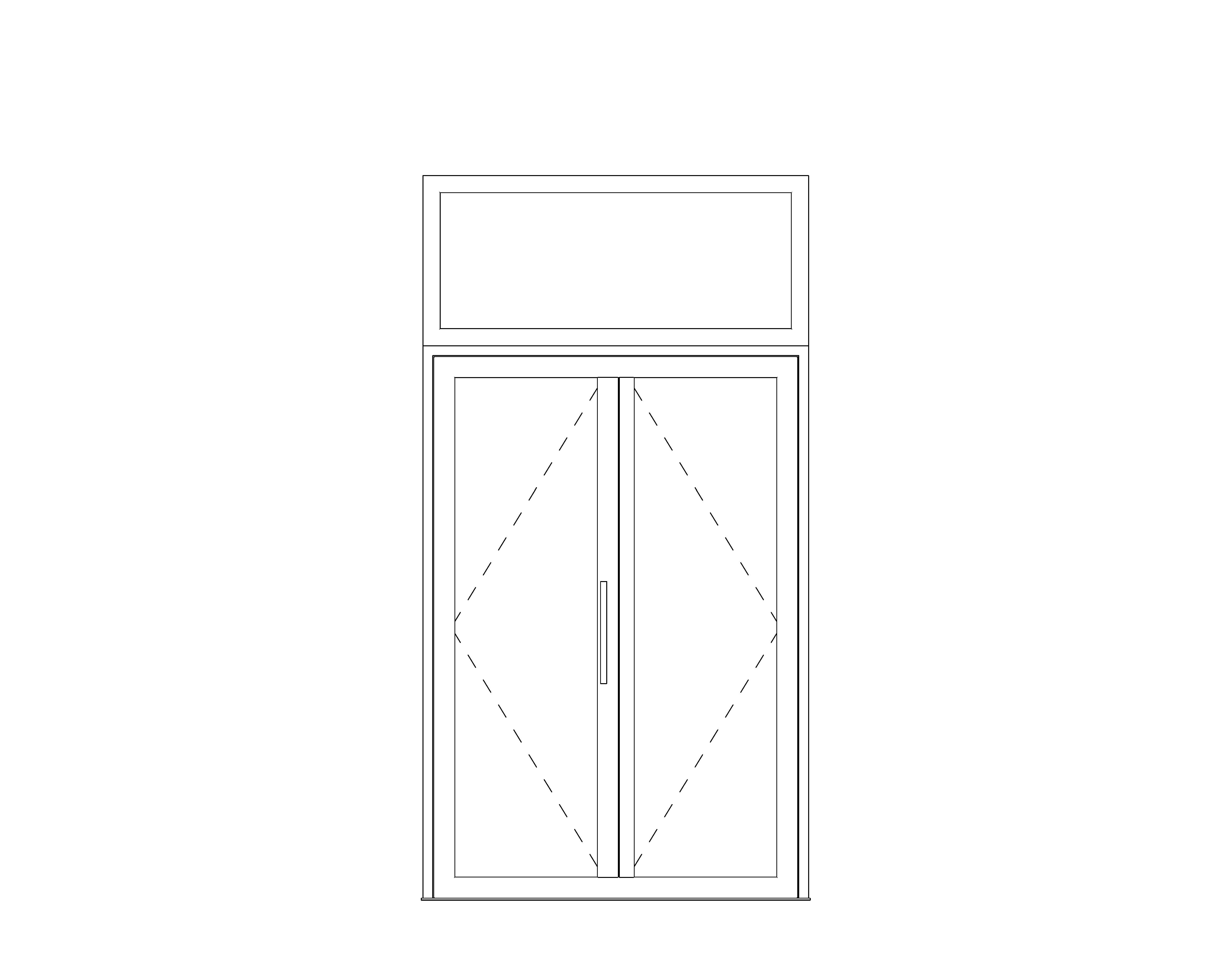 Product: Double Leaf - Outward Opening - Over Panel