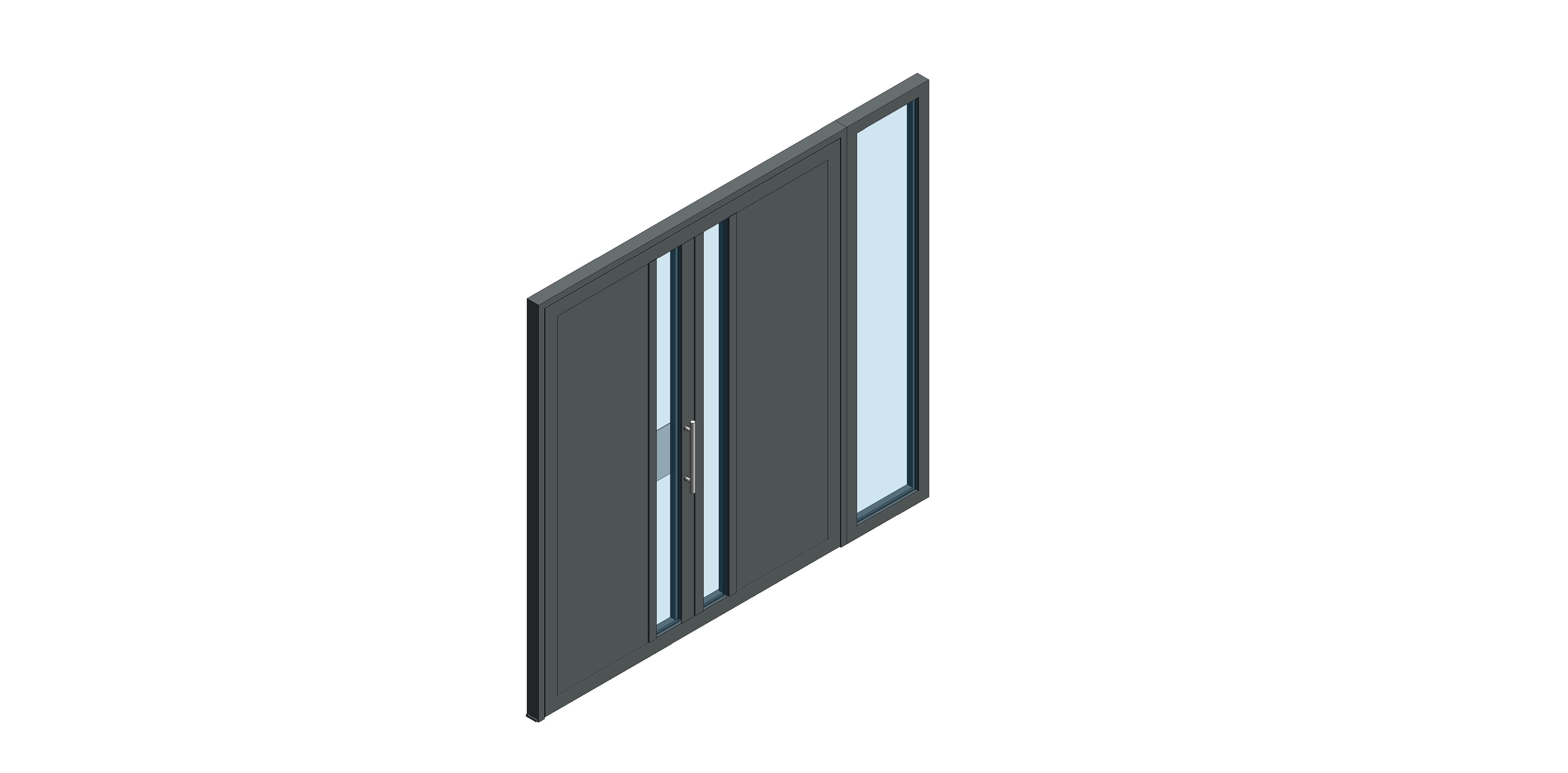 Product: Double Leaf - Outward Opening - Side Screen