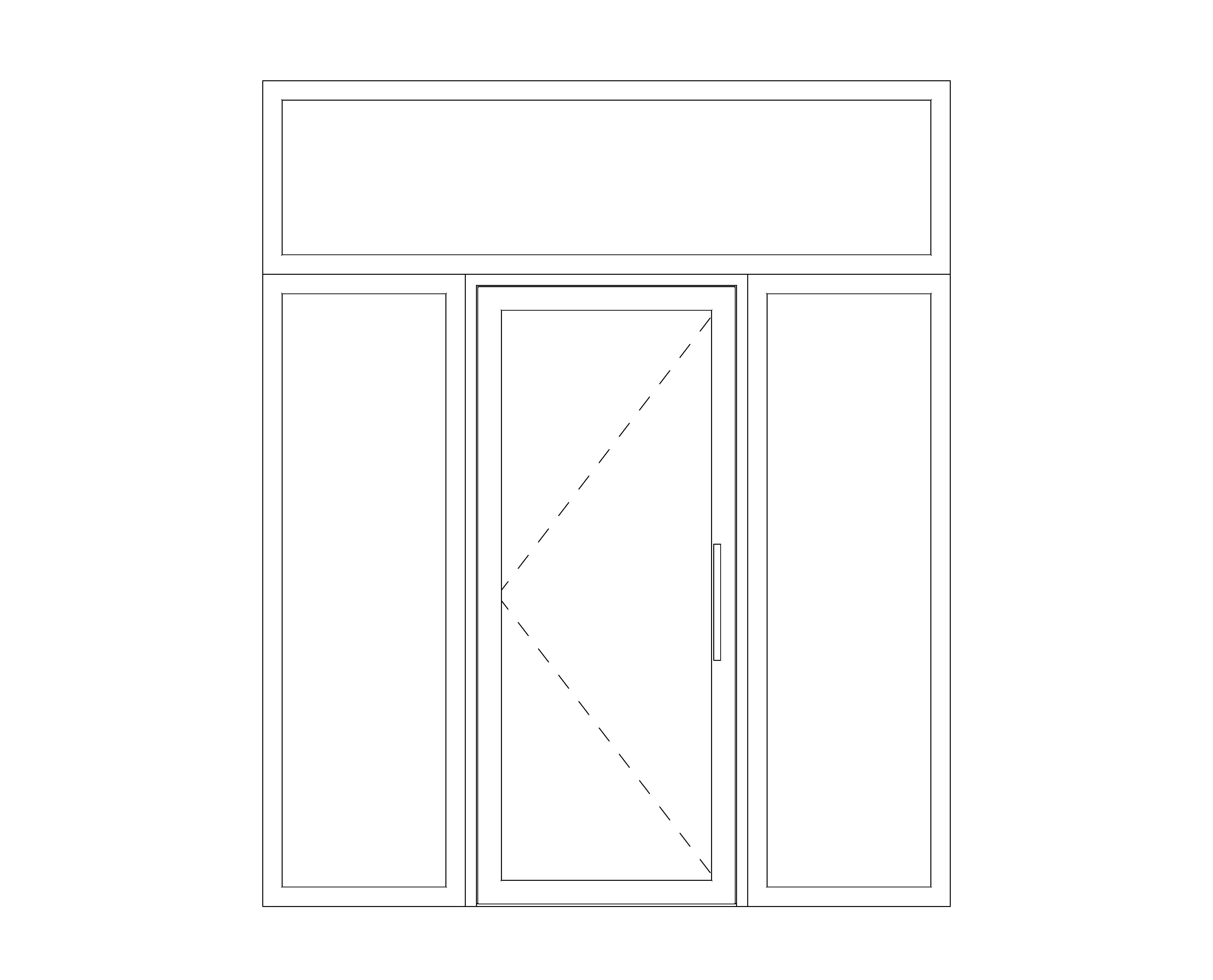 Product: Single Leaf - Outward Opening - Double Side Screens & Over Panel