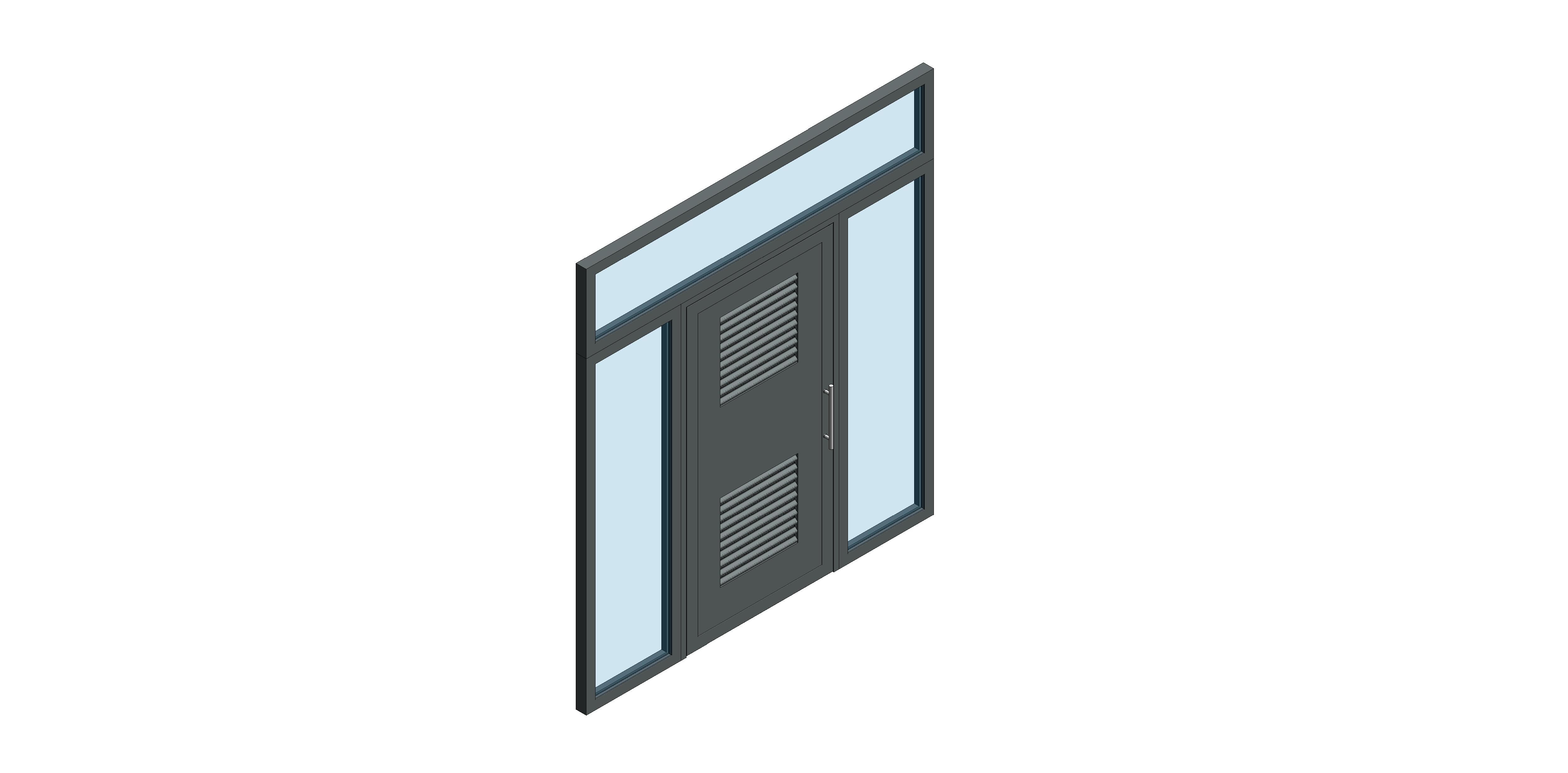 Product: Single Leaf - Outward Opening - Double Side Screens & Over Panel
