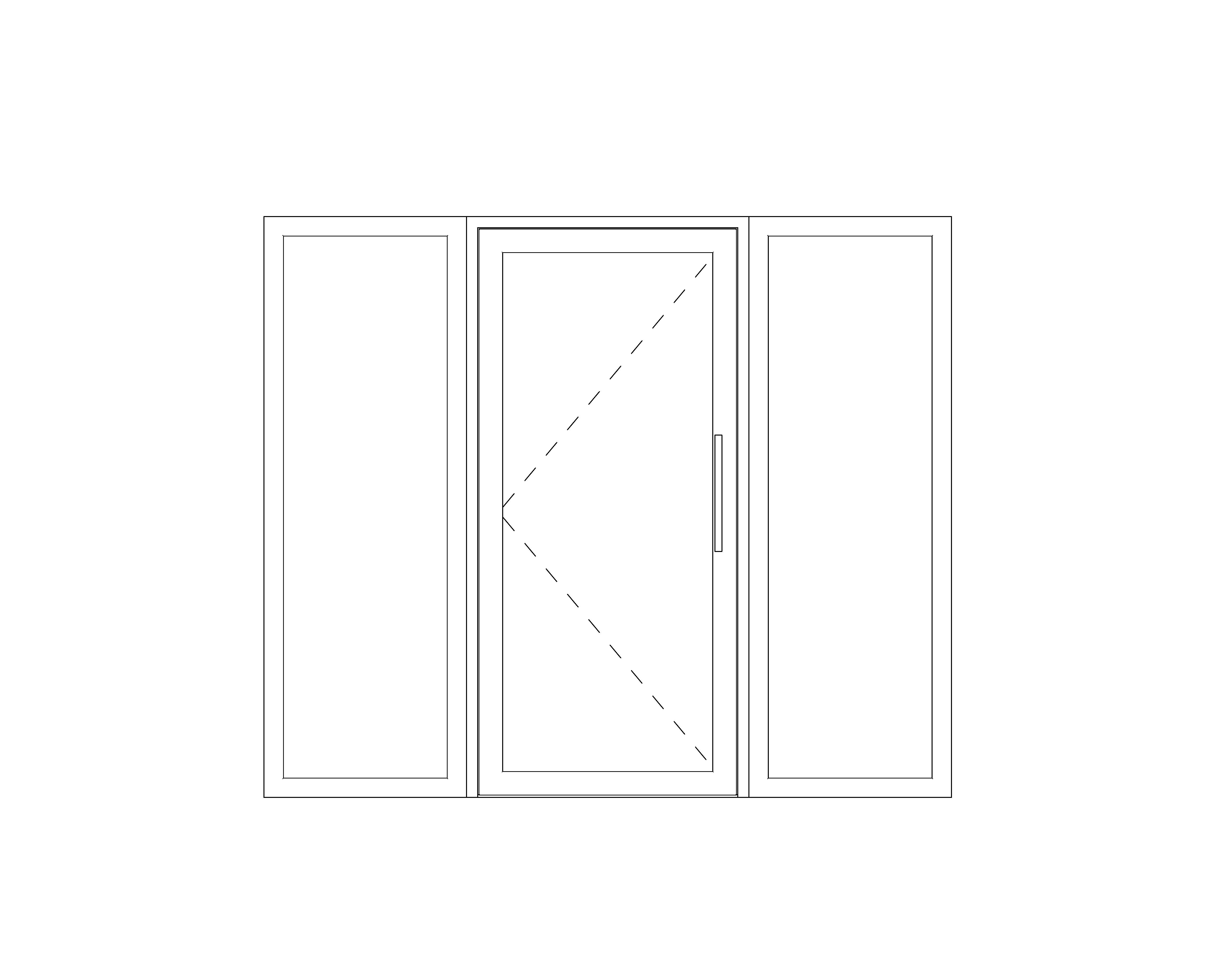 Product: Single Leaf - Outward Opening - Double Side Screens
