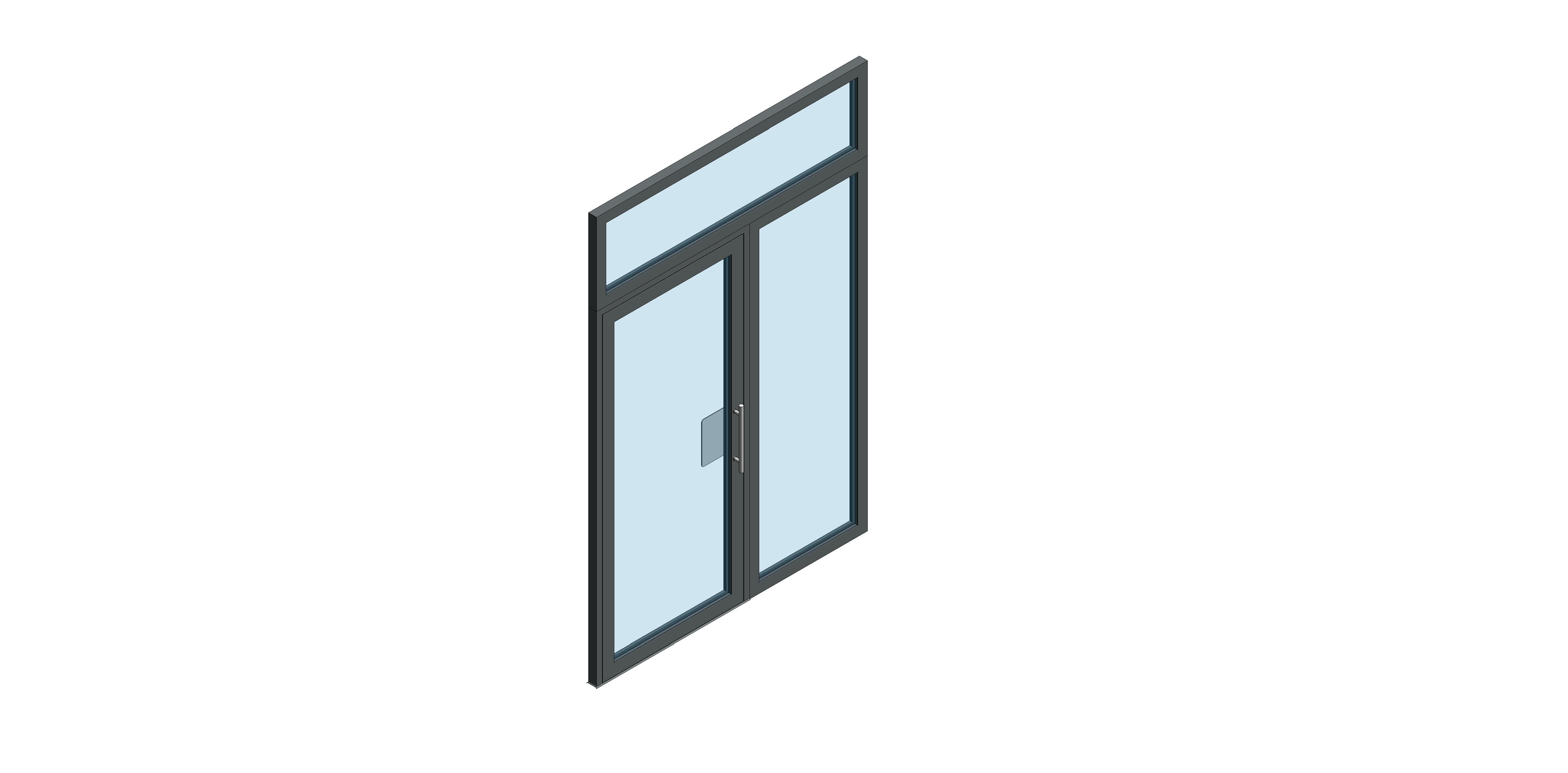 Product: Single Leaf - Outward Opening - Side Screen & Over Panel