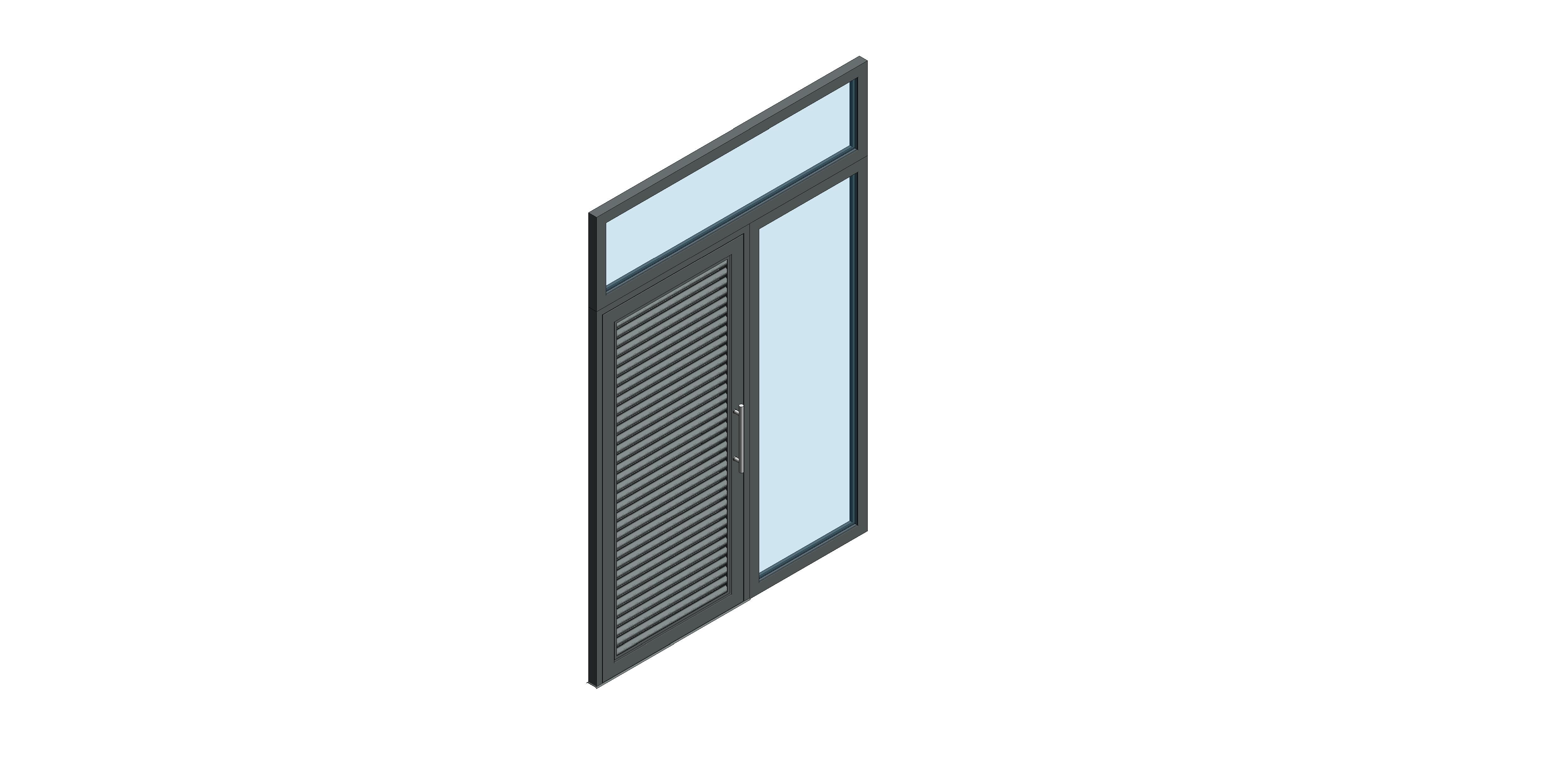Product: Single Leaf - Outward Opening - Side Screen & Over Panel