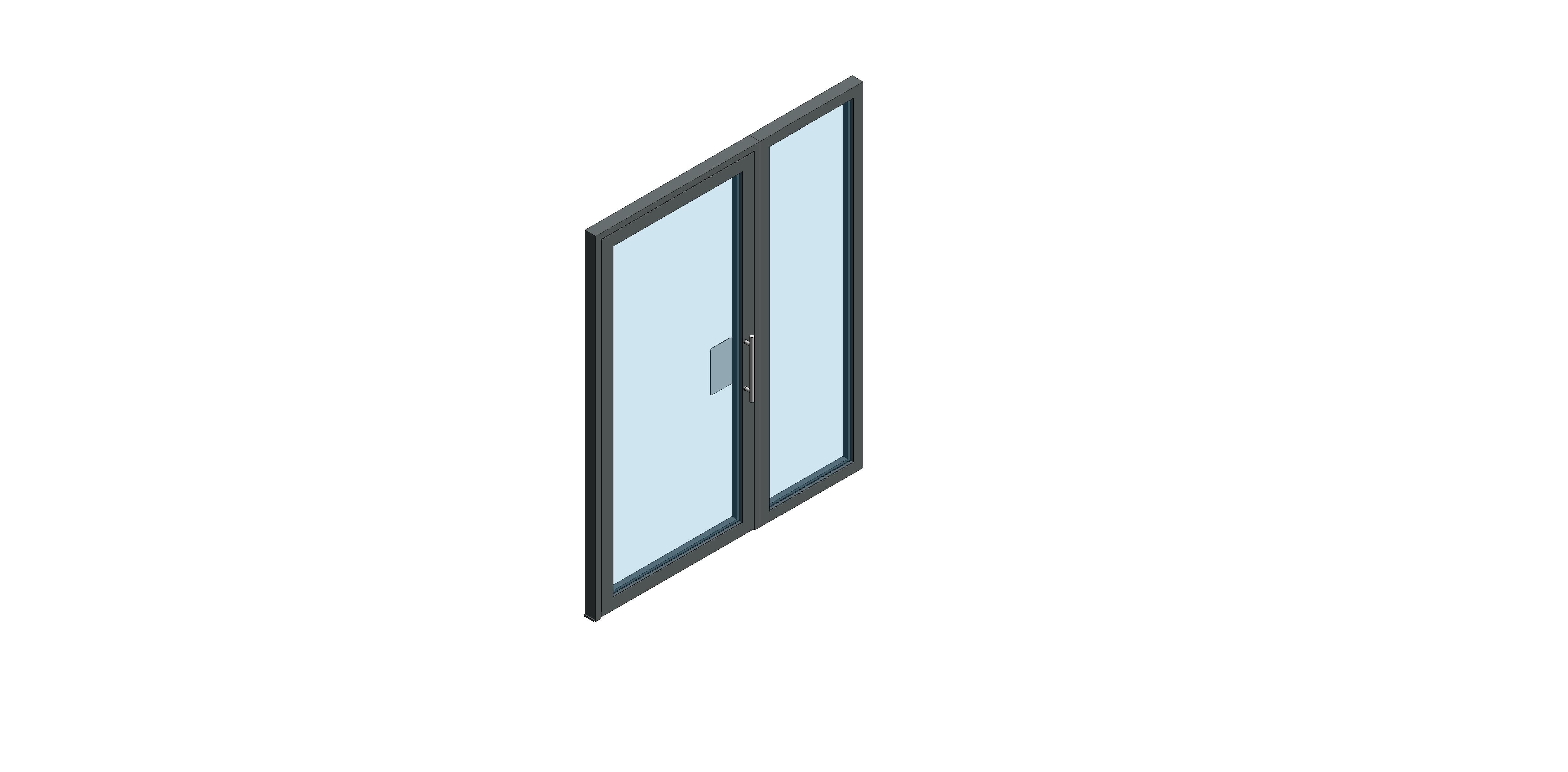 Product: Single Leaf - Outward Opening - Side Screen
