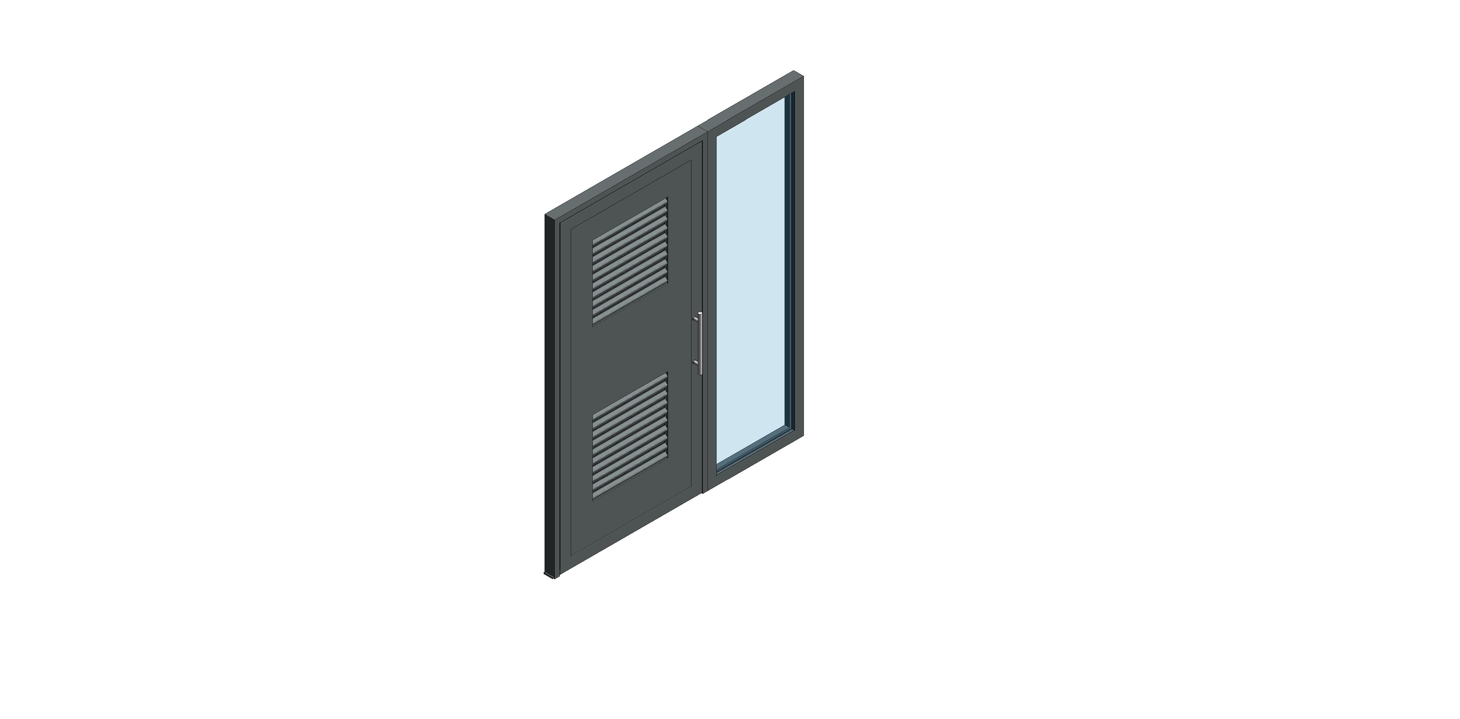 Product: Single Leaf - Outward Opening - Side Screen