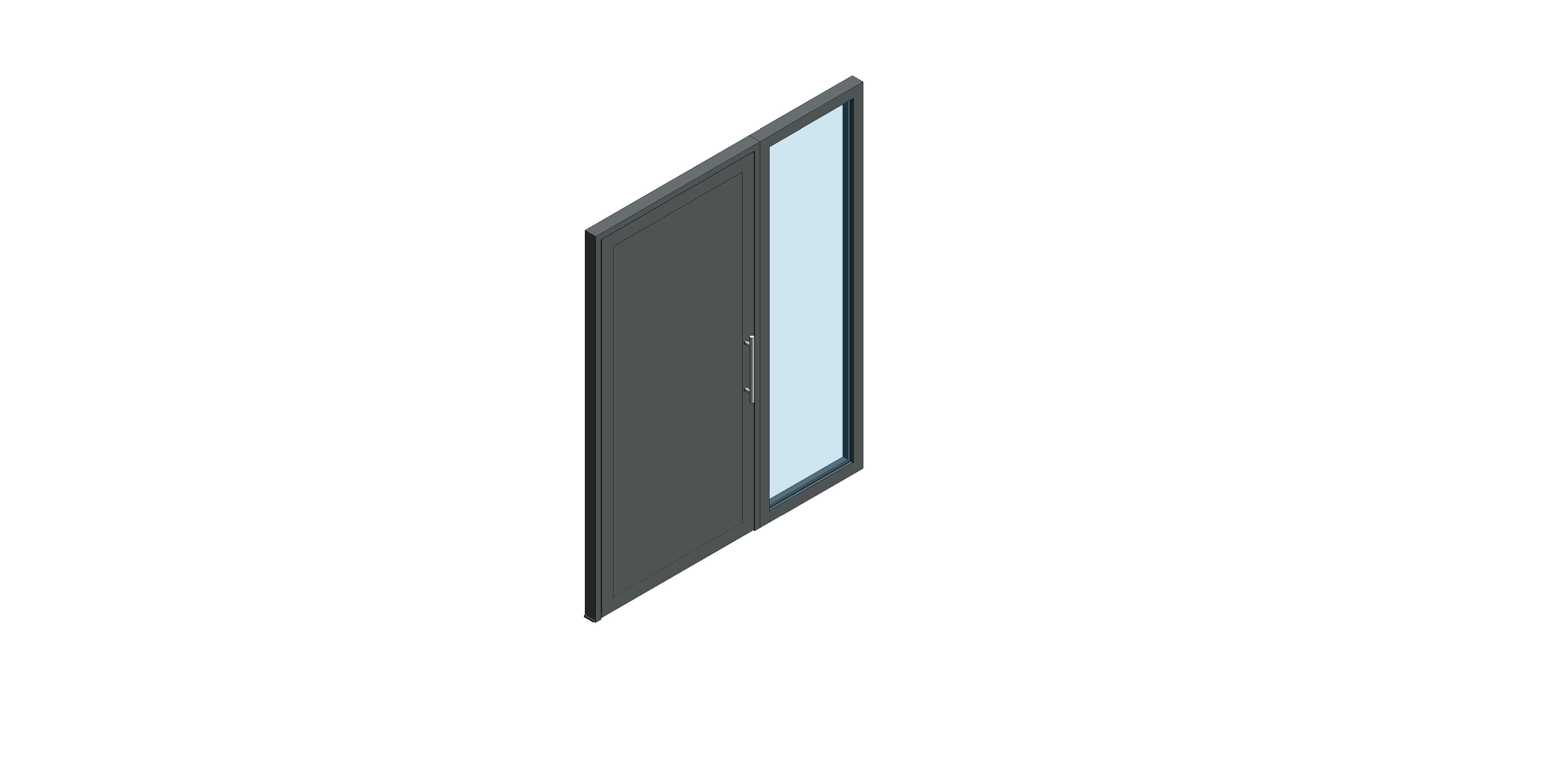 Product: Single Leaf - Outward Opening - Side Screen