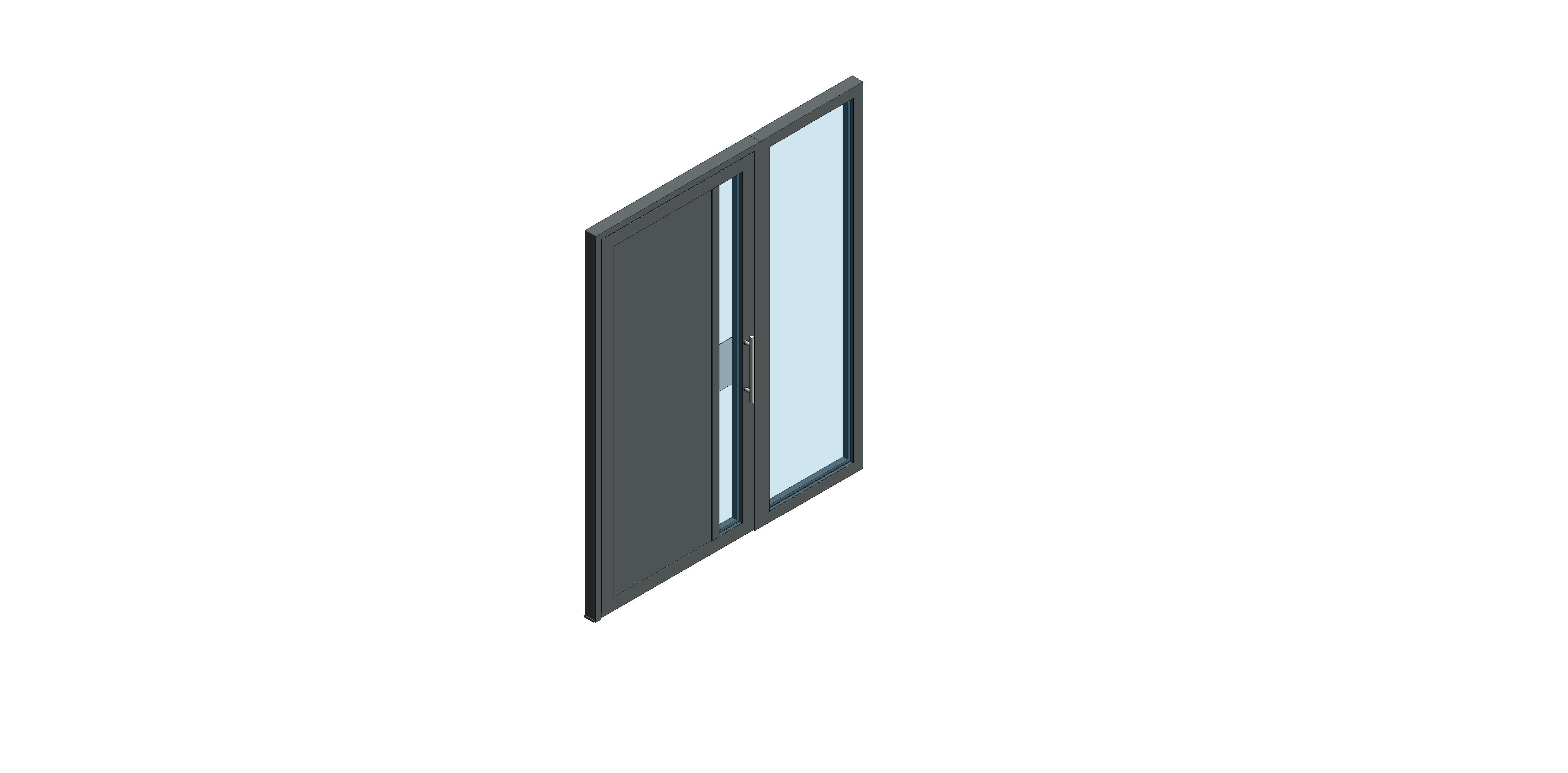 Product: Single Leaf - Outward Opening - Side Screen