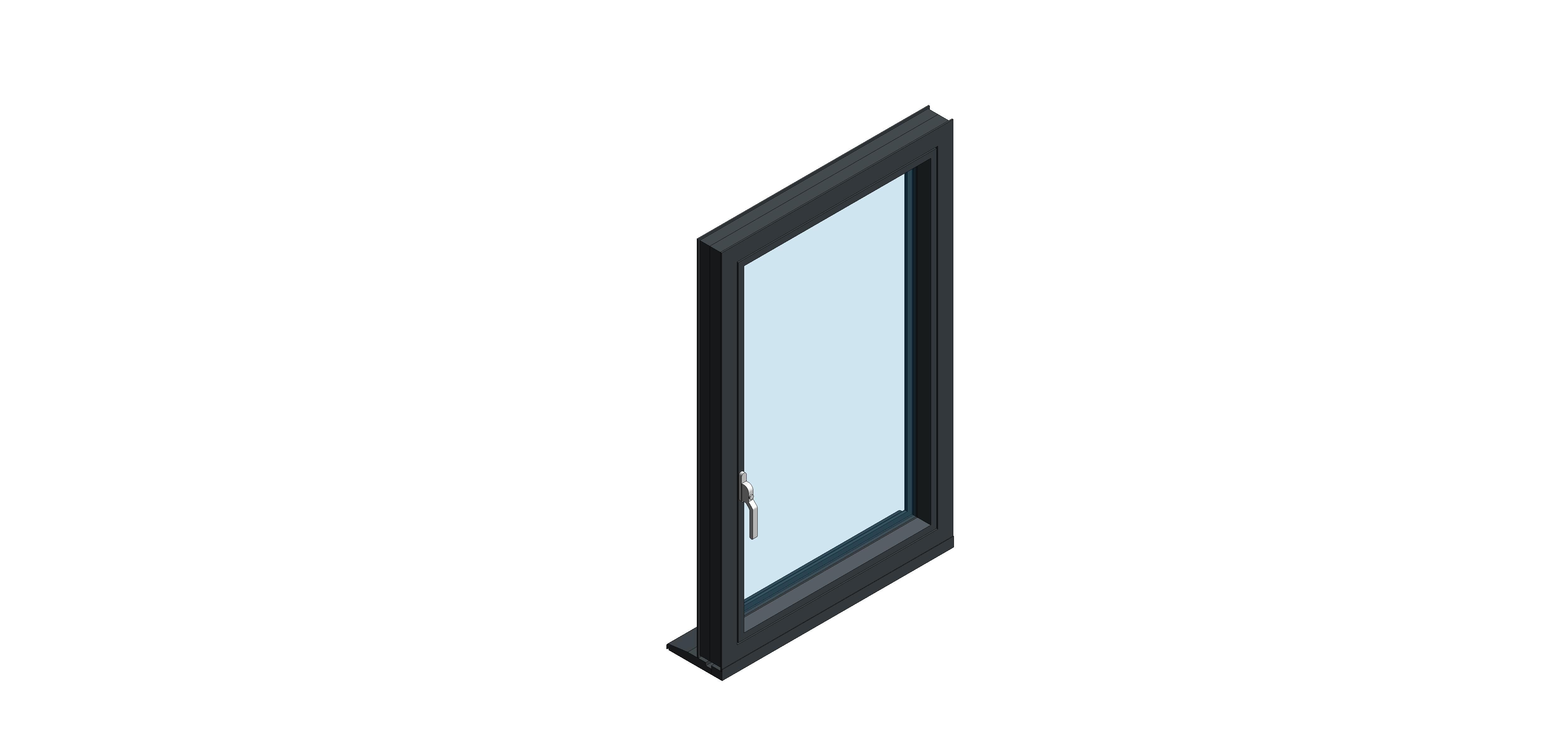 Product: OW-80 Aluminium Window - Tilt and Turn - Single Casement
