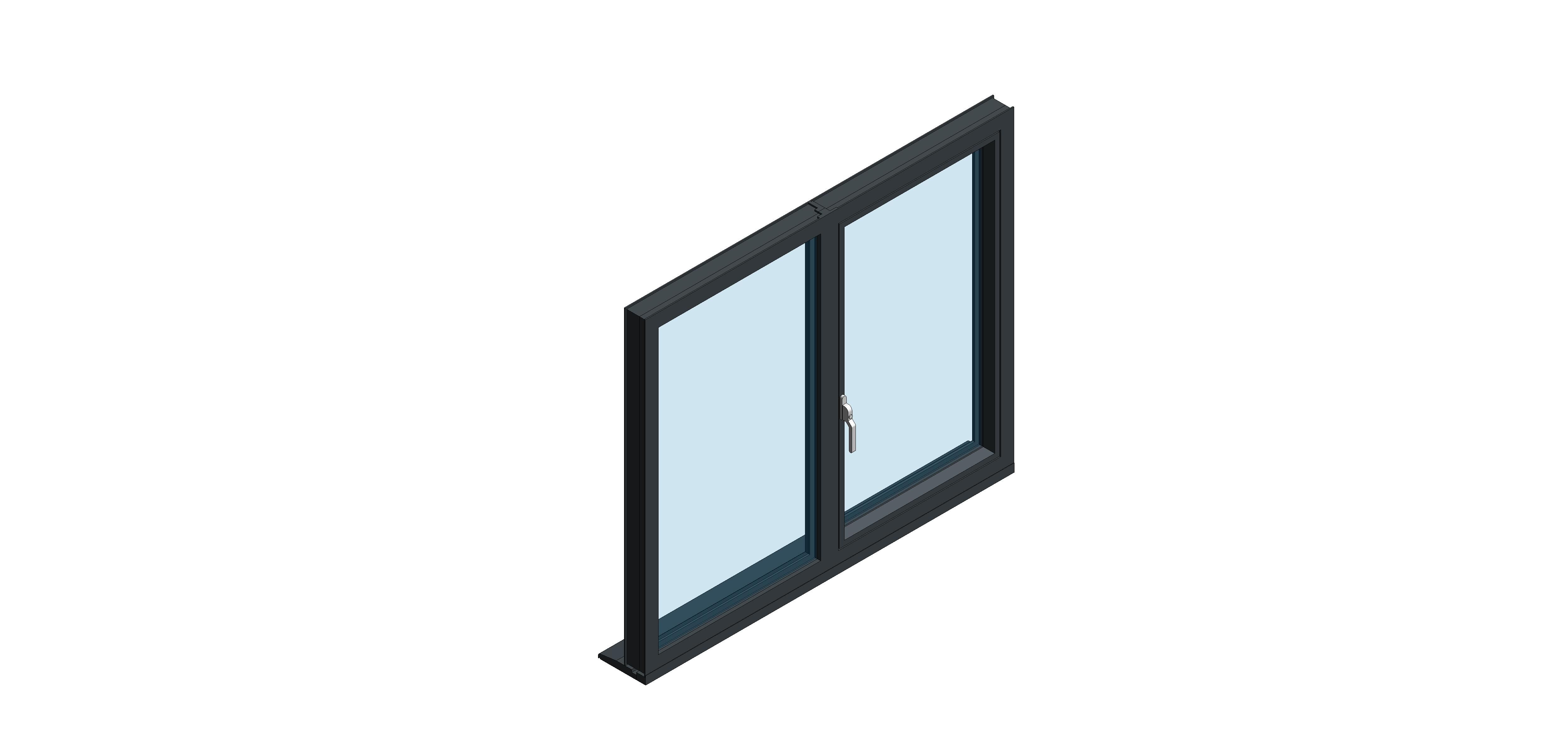 Product: OW-80 Aluminium Window - Tilt and Turn - Single / Fixed