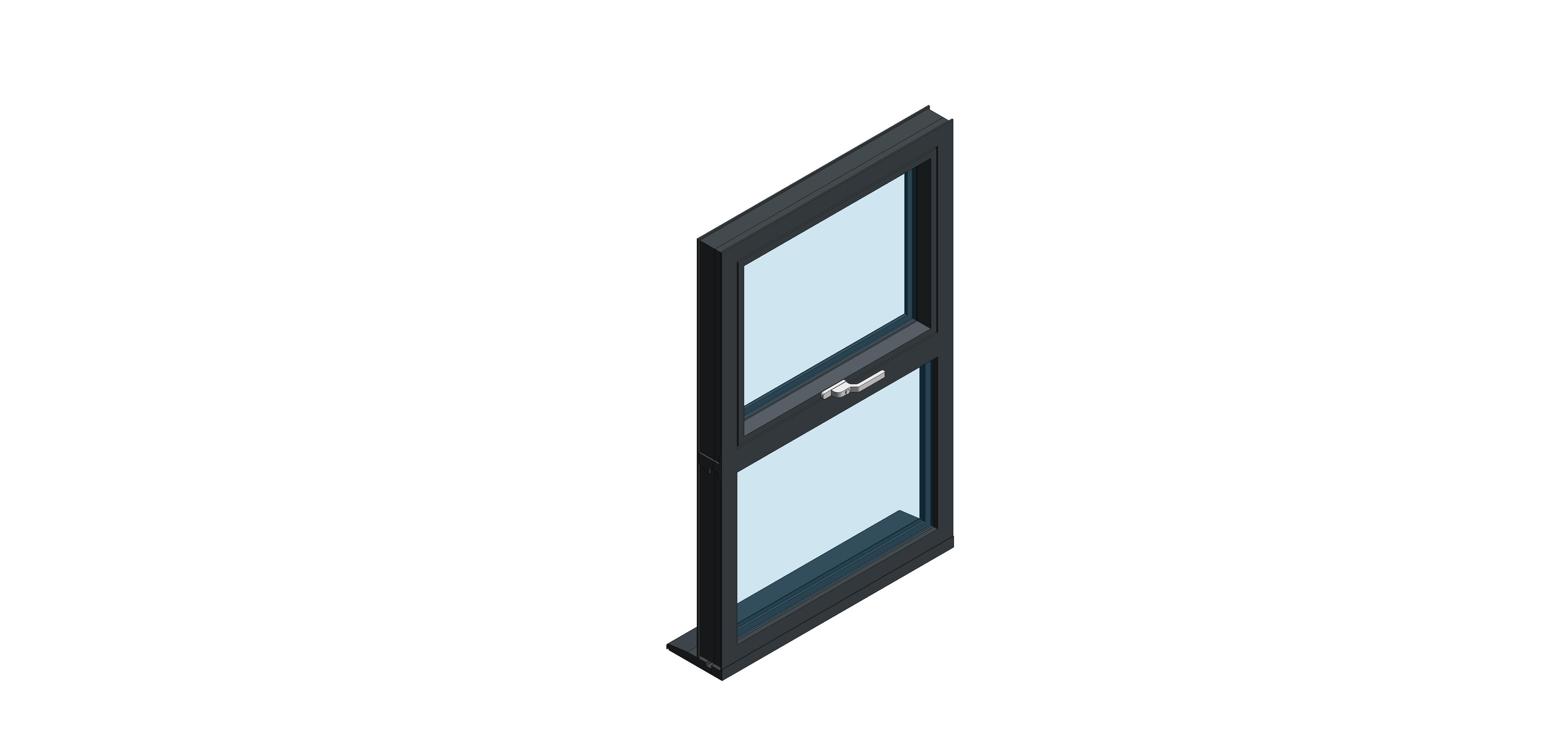 Product: OW-80 Aluminium Window - Tilt and Turn - Single Top Over Bottom Fixed
