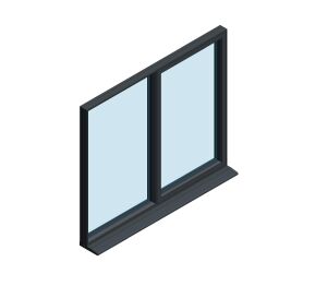 Product: OW-70 Aluminium Window – Fixed / Side Hung