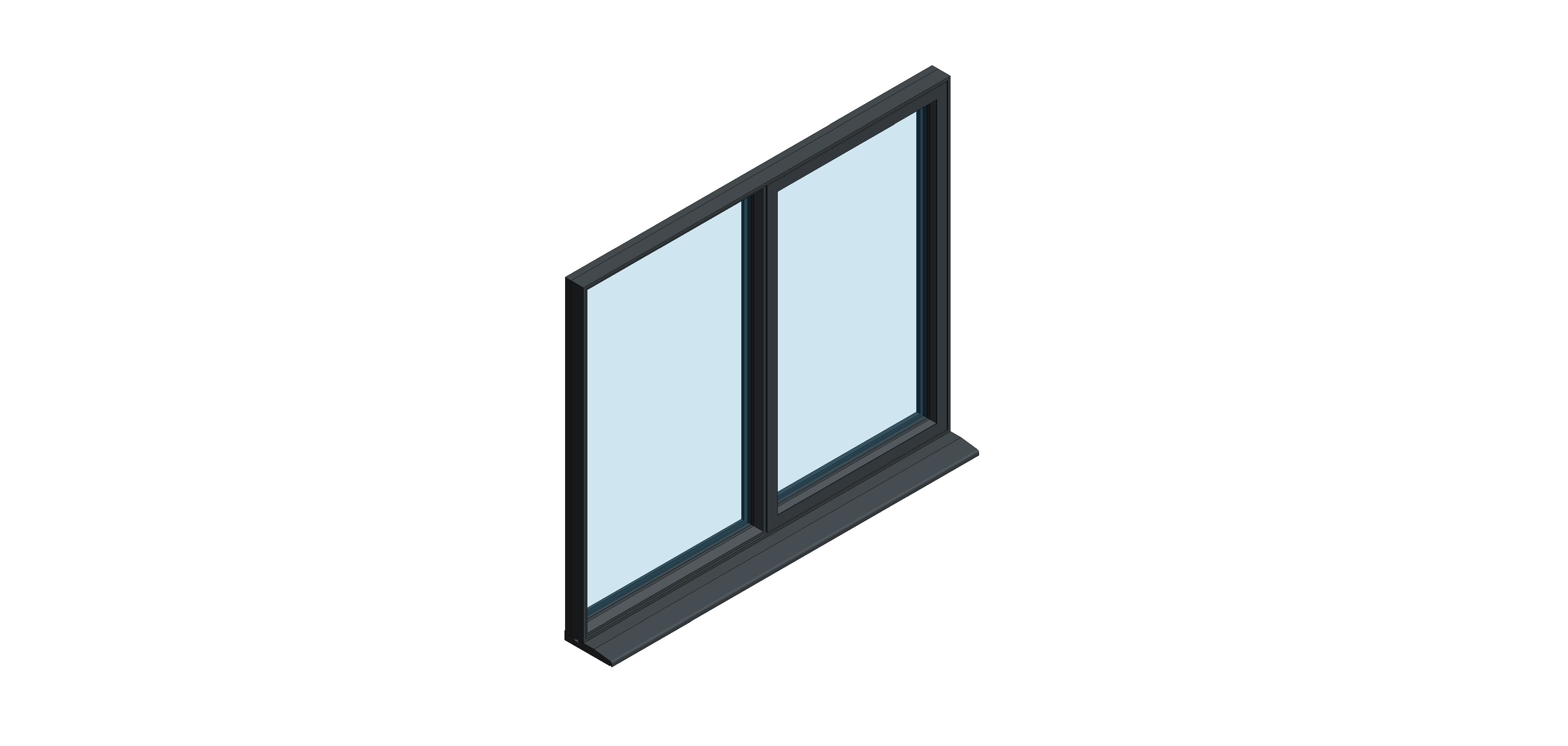 Product: OW-70 Aluminium Window – Fixed / Side Hung