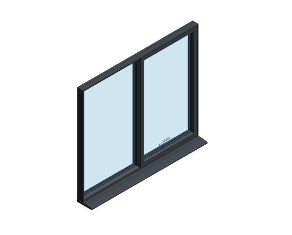 Product: OW-70 Aluminium Window – Fixed / Side Hung