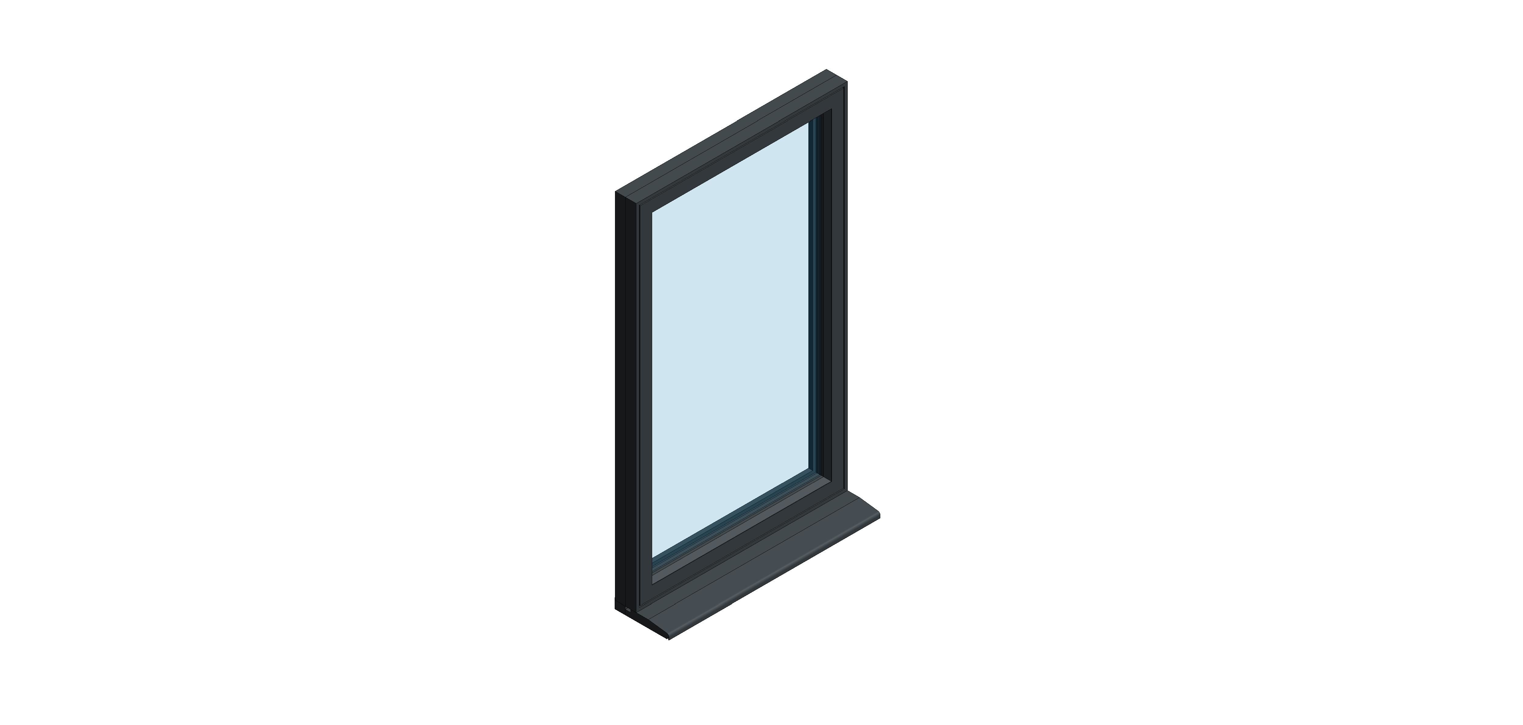 Product: OW-70 Aluminium Window – Fixed / Side Hung